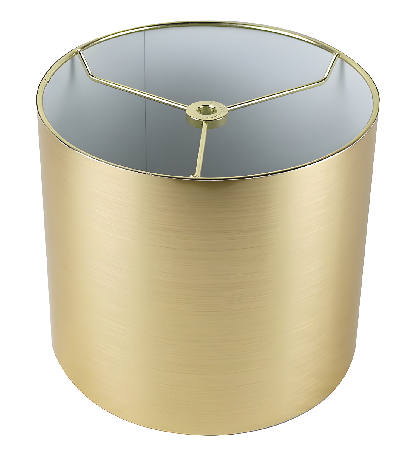 Classic Gold Drum Lamp Shade with White Lining 8"