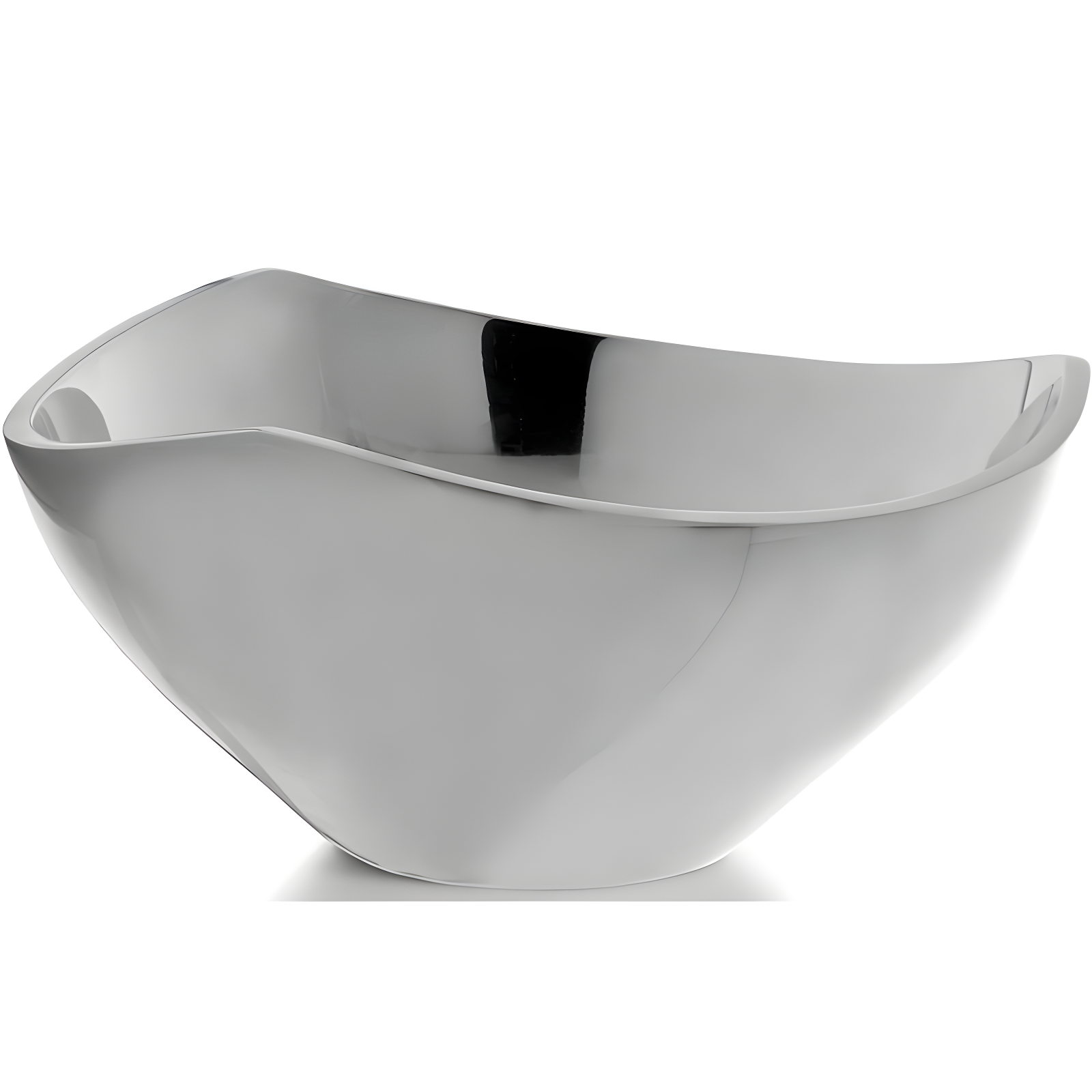 Nambe 9.25-Inch Silver Metal Alloy Tri-Corner Serving Bowl