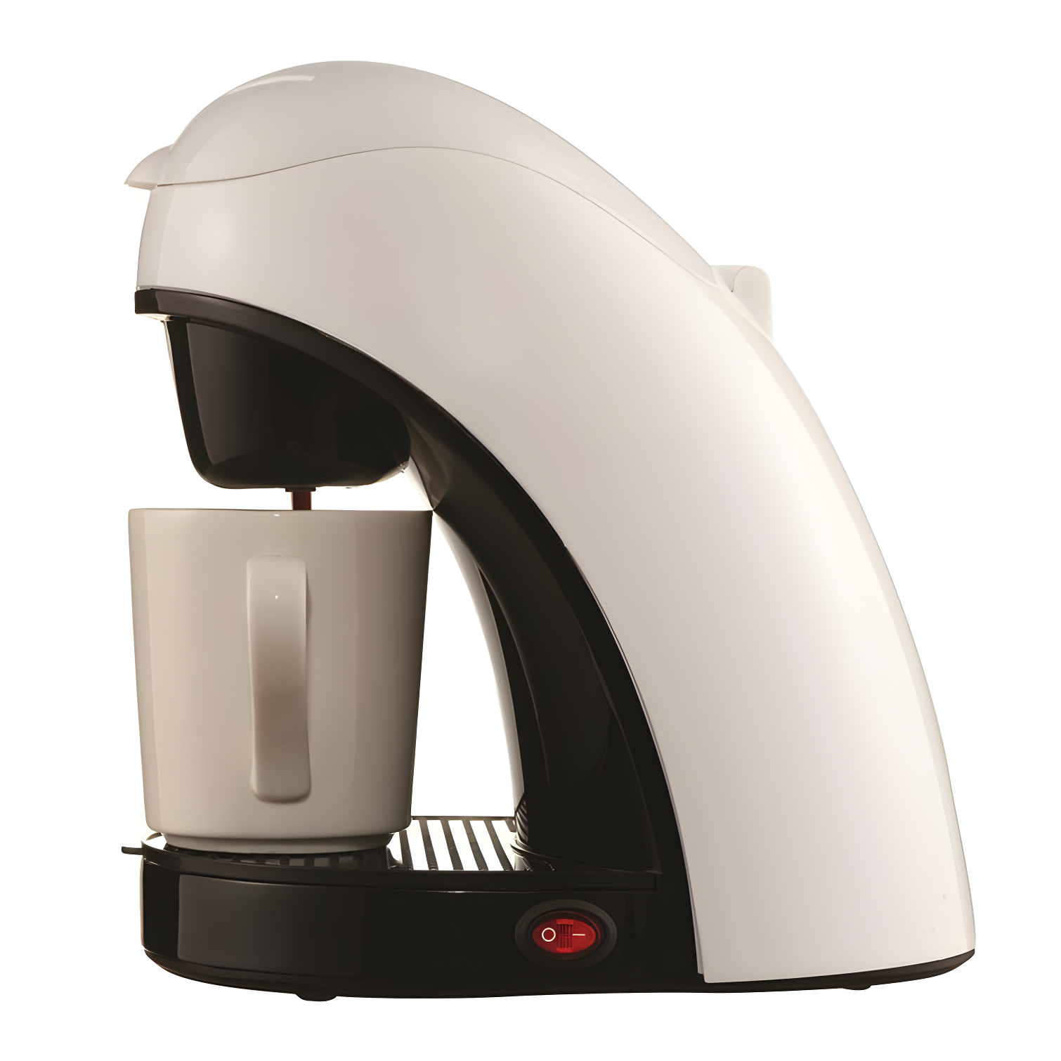 White Single Serve Coffee Maker with Permanent Filter