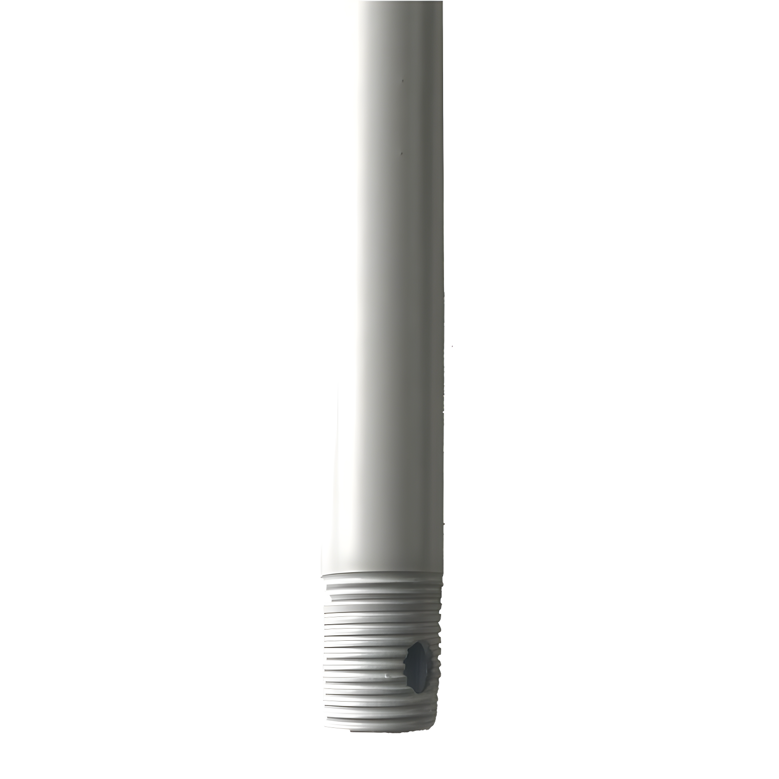 24-Inch Matte White Steel Ceiling Fan Extension Downrod