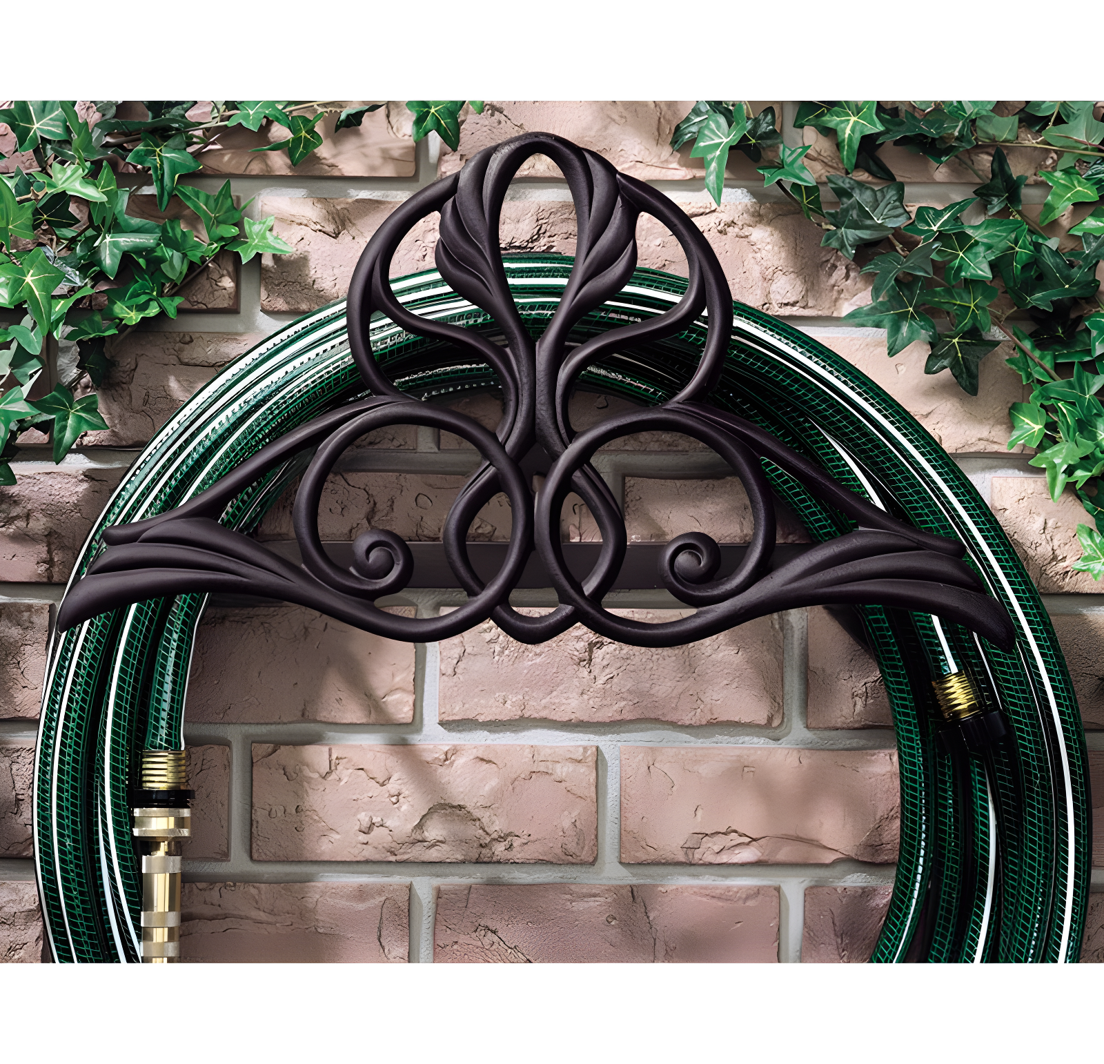 French Bronze Victorian Aluminum Wall Mounted Hose Holder