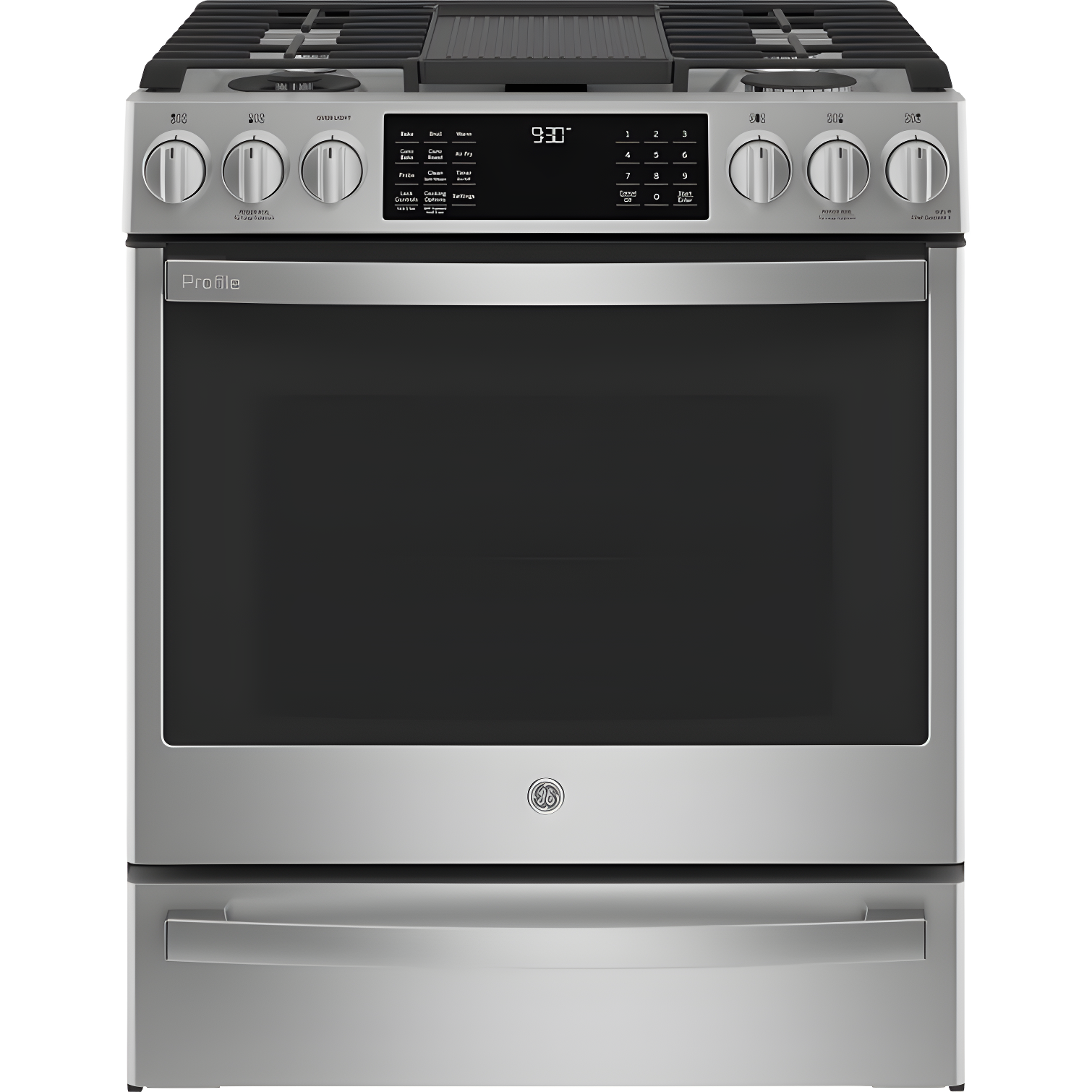 30" Stainless Steel Smart Dual Fuel Range with Griddle