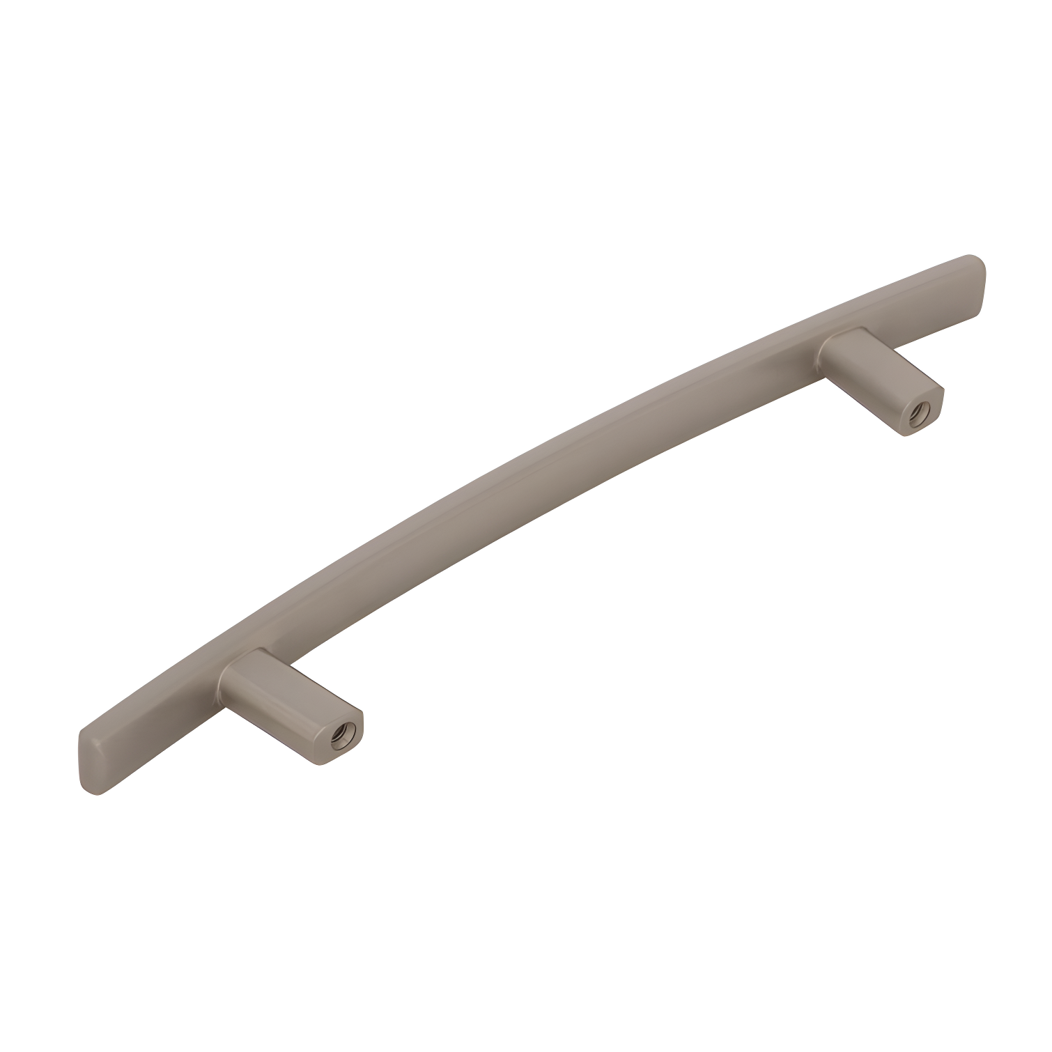 Satin Nickel Arch Cabinet Bar Pull with Mounting Hardware