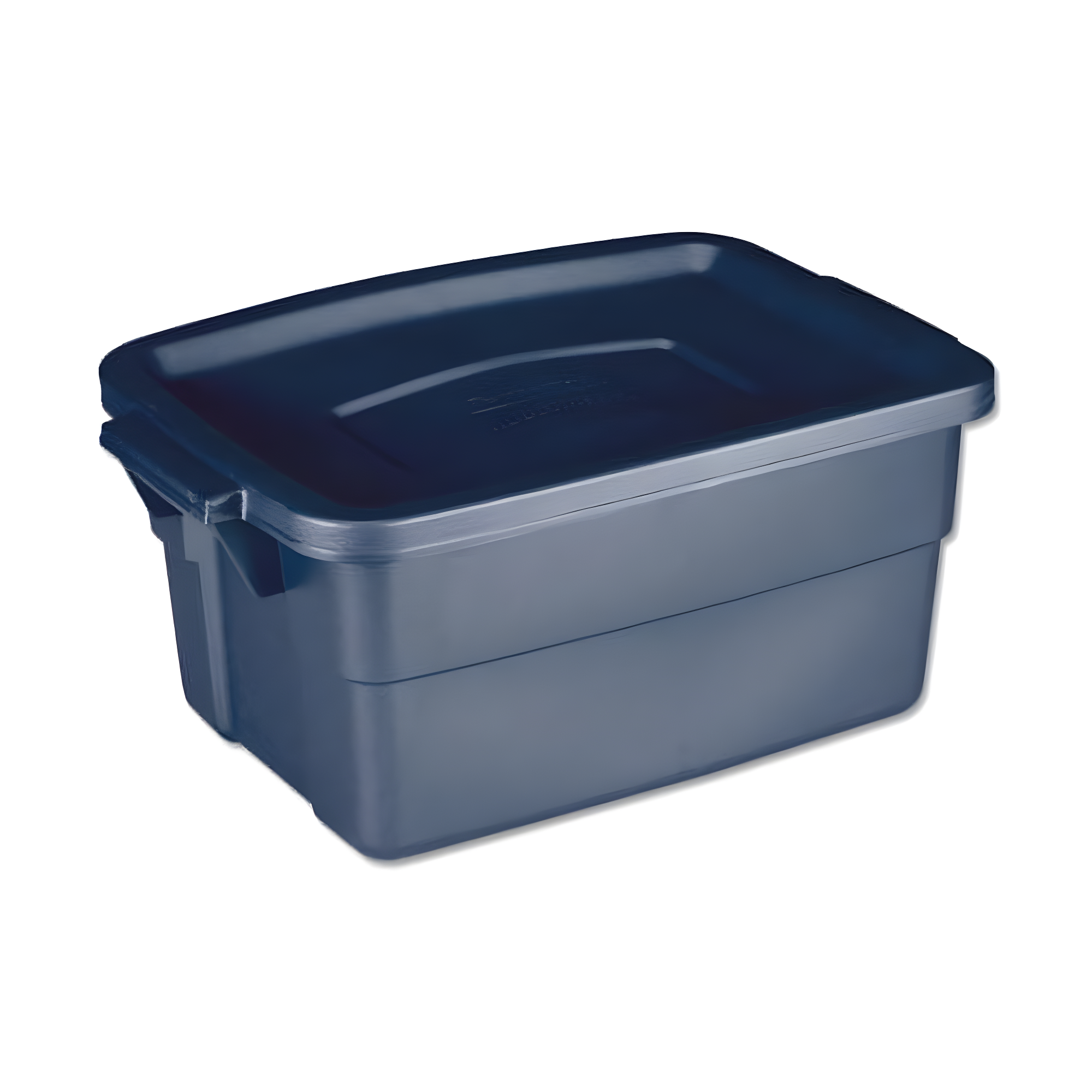 Dark Indigo Metallic 3-Gallon Stackable Plastic Storage Box