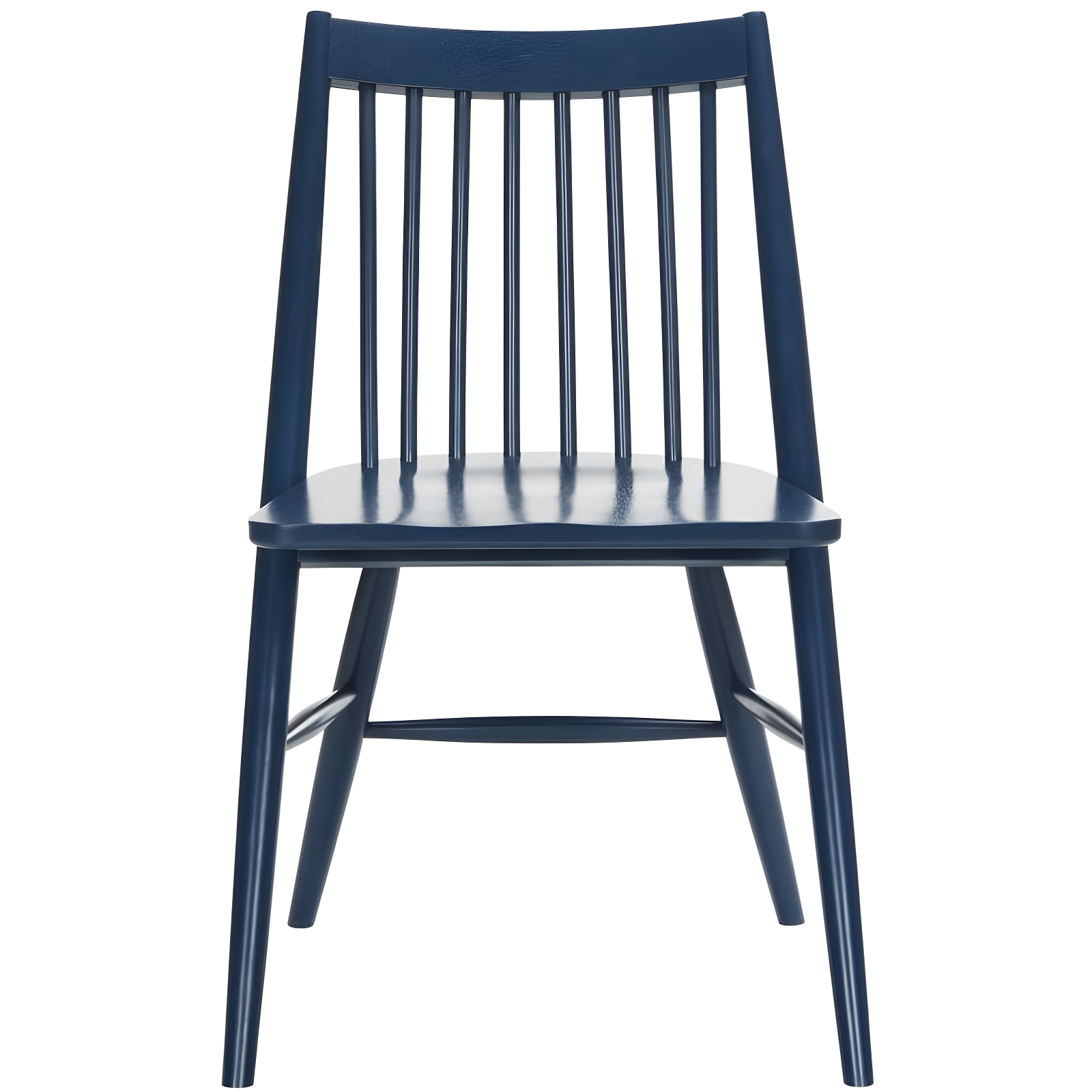 Navy High Back Wood Windsor Side Chair