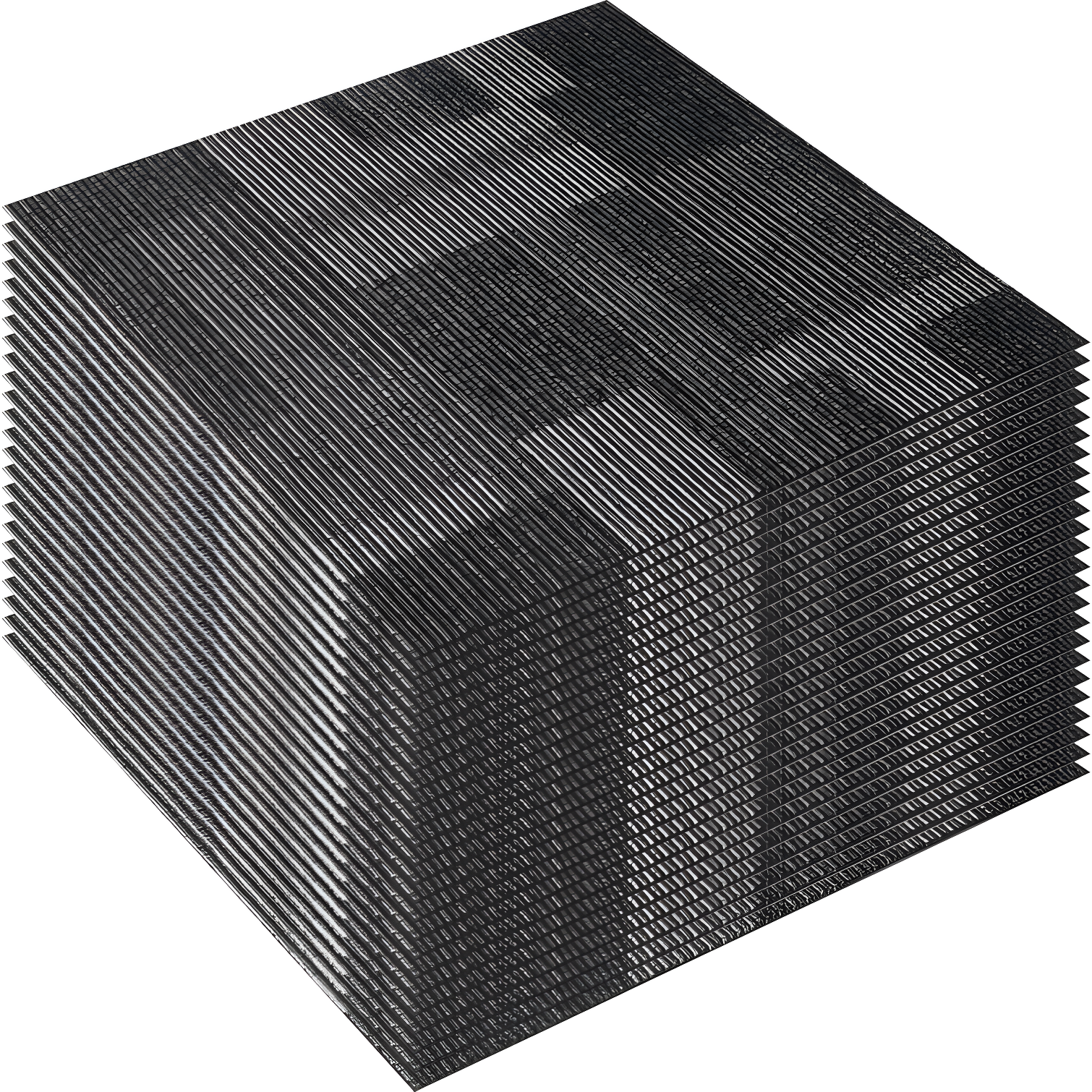 Mixed Gray 24'' x 24'' Reusable Carpet Tiles with Asphalt Backing