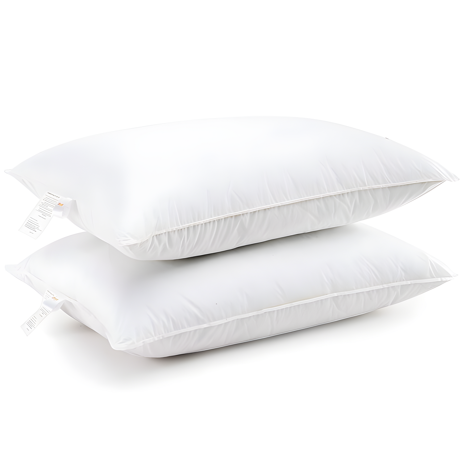 White Hypoallergenic Polyester Down Alternative Pillows, Set of 2