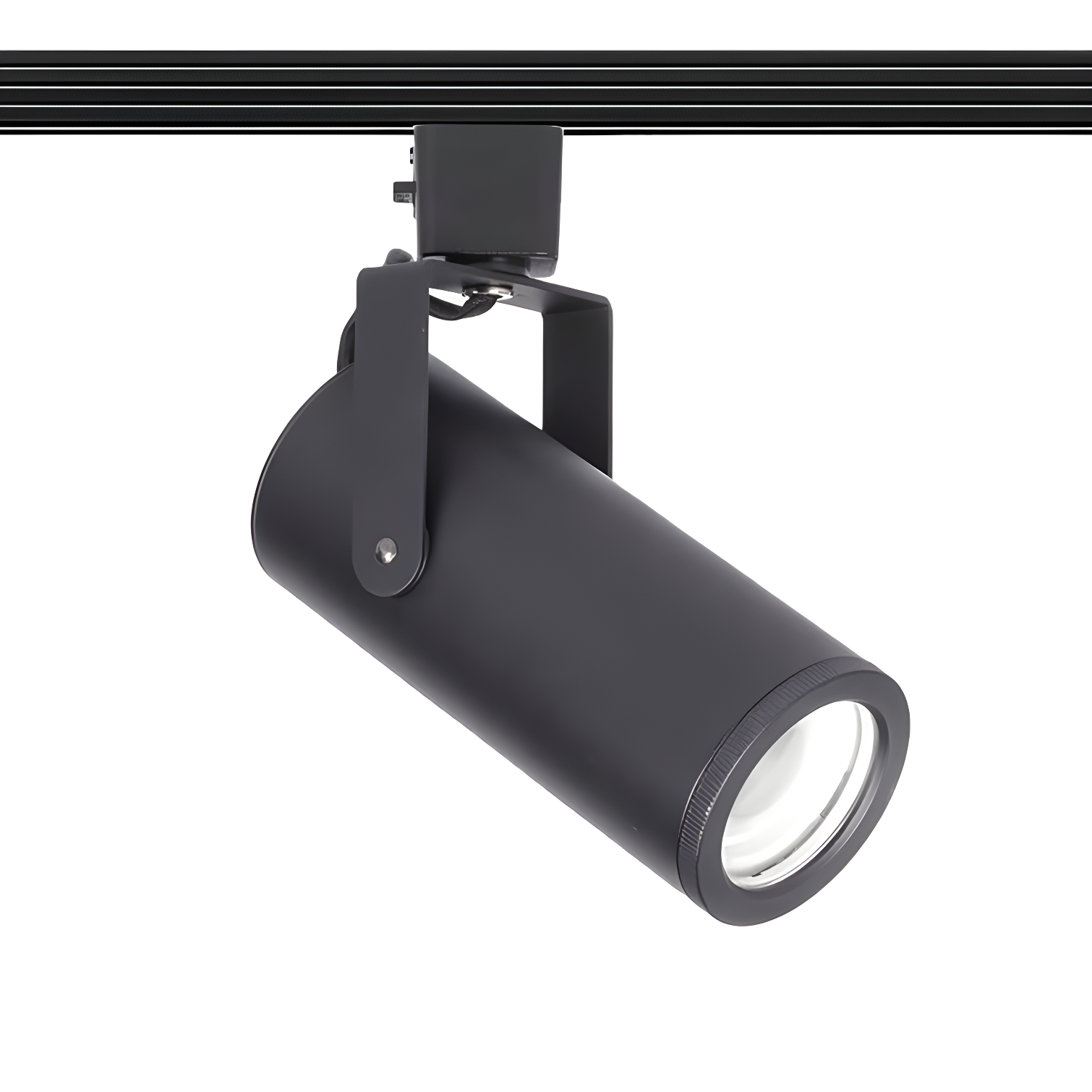 Black Adjustable LED Track Head with Acrylic Diffuser