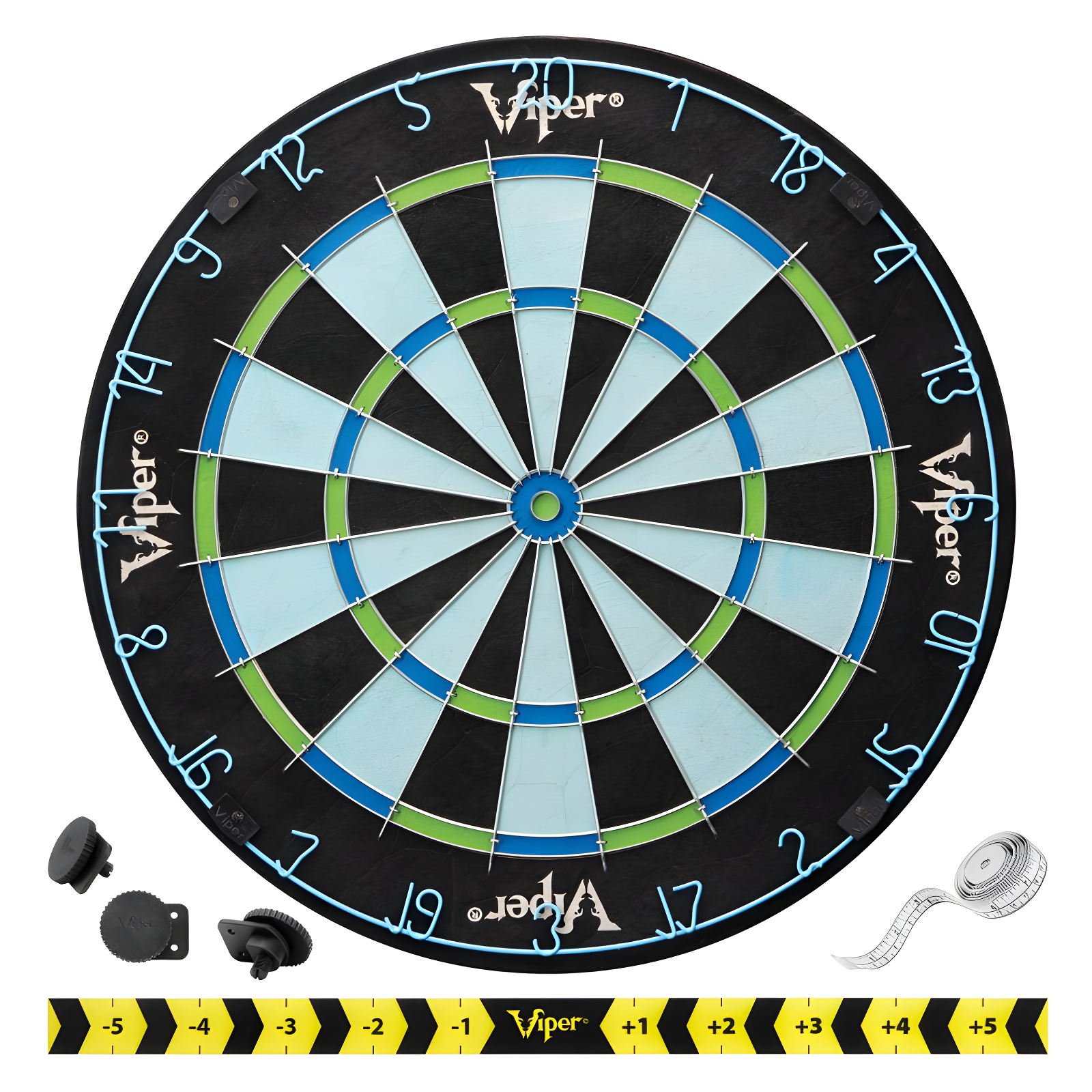 Viper Chroma Blue and Green Sisal Dartboard