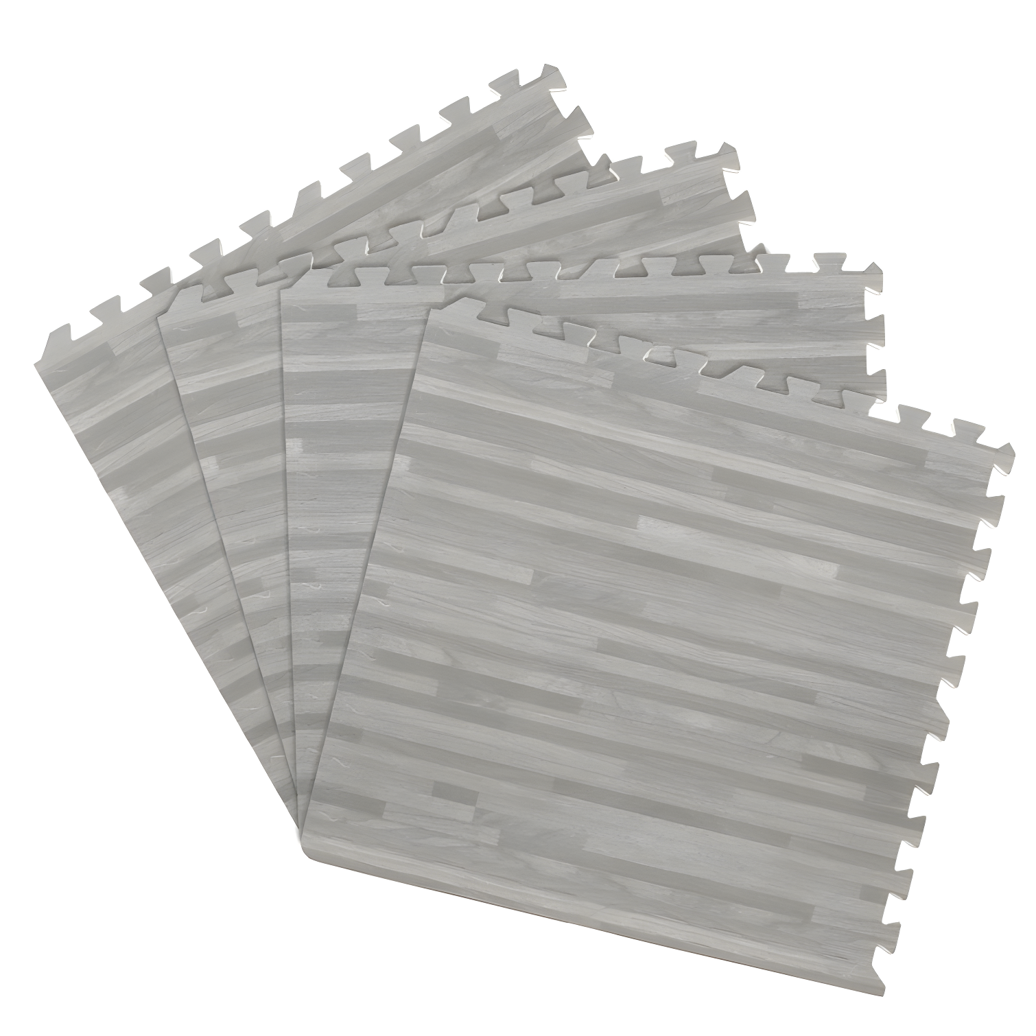 24-Inch Gray Interlocking Anti-Fatigue Foam Floor Tiles