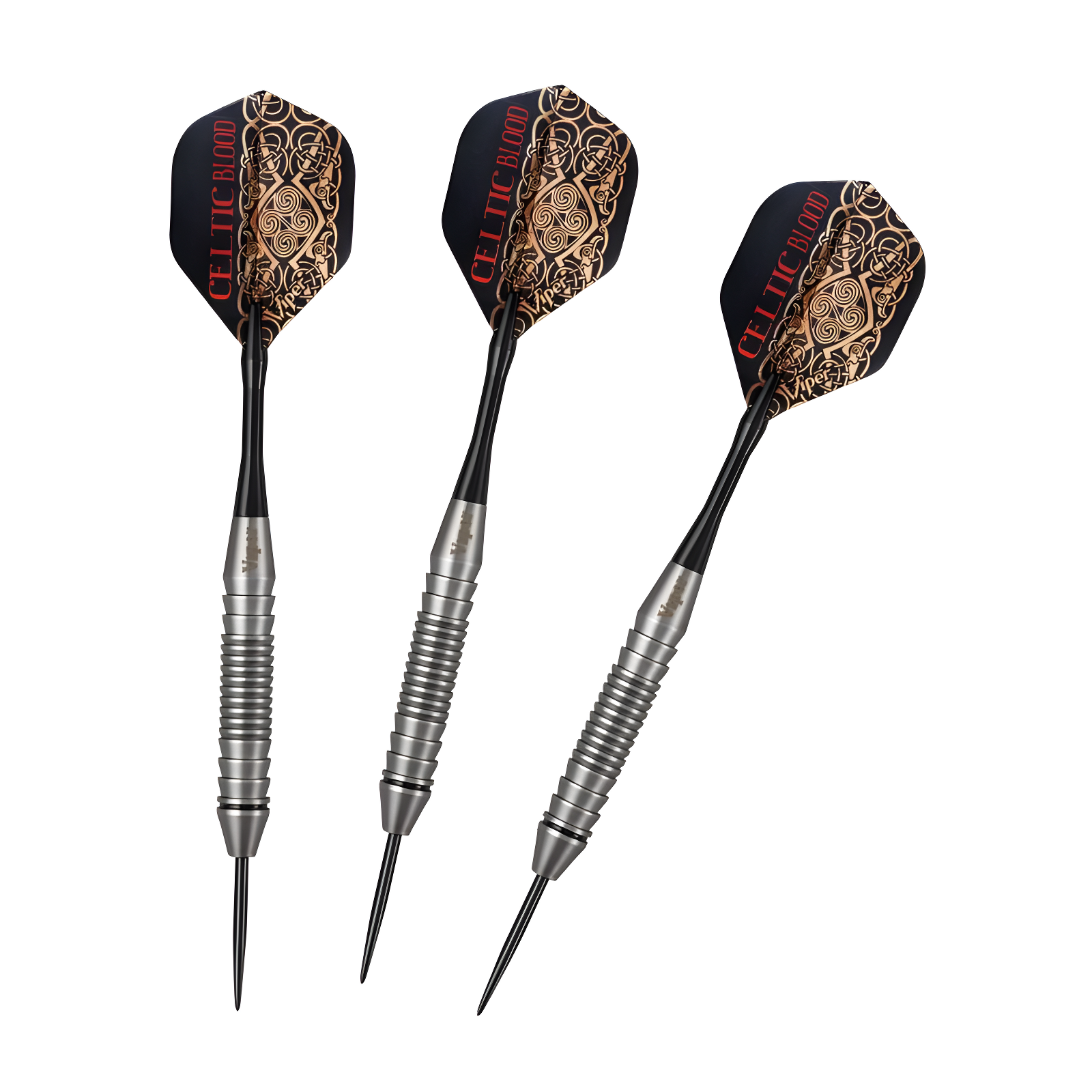 Viper Celtic Blood Steel Tip Darts with Tungsten Alloy Barrels