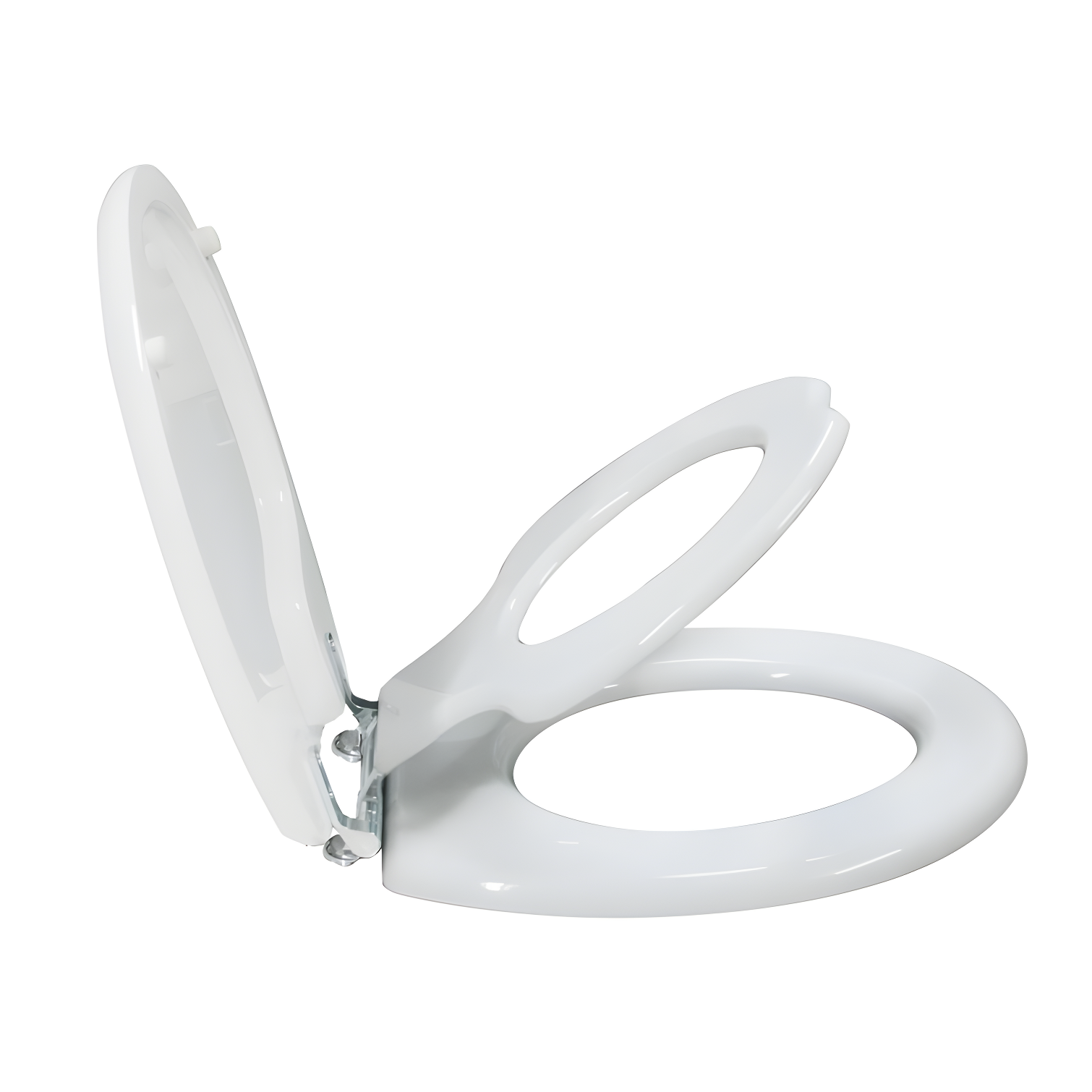 TinyHiney White Round Slow Close Toilet Training Seat