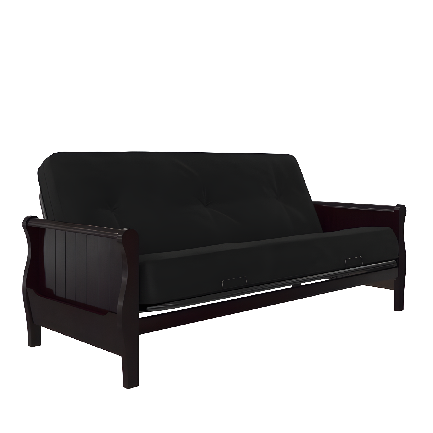 Full Size Black Water Resistant Futon Mattress