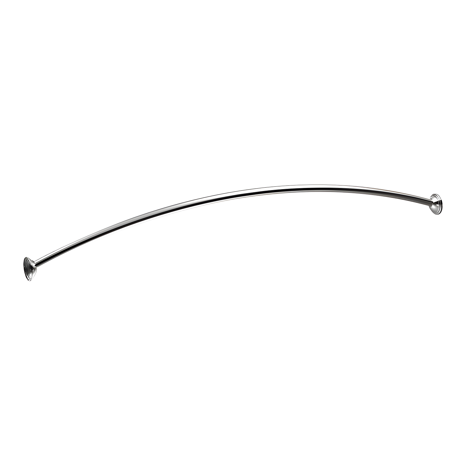 Moen 72" Adjustable Curved Chrome Shower Rod