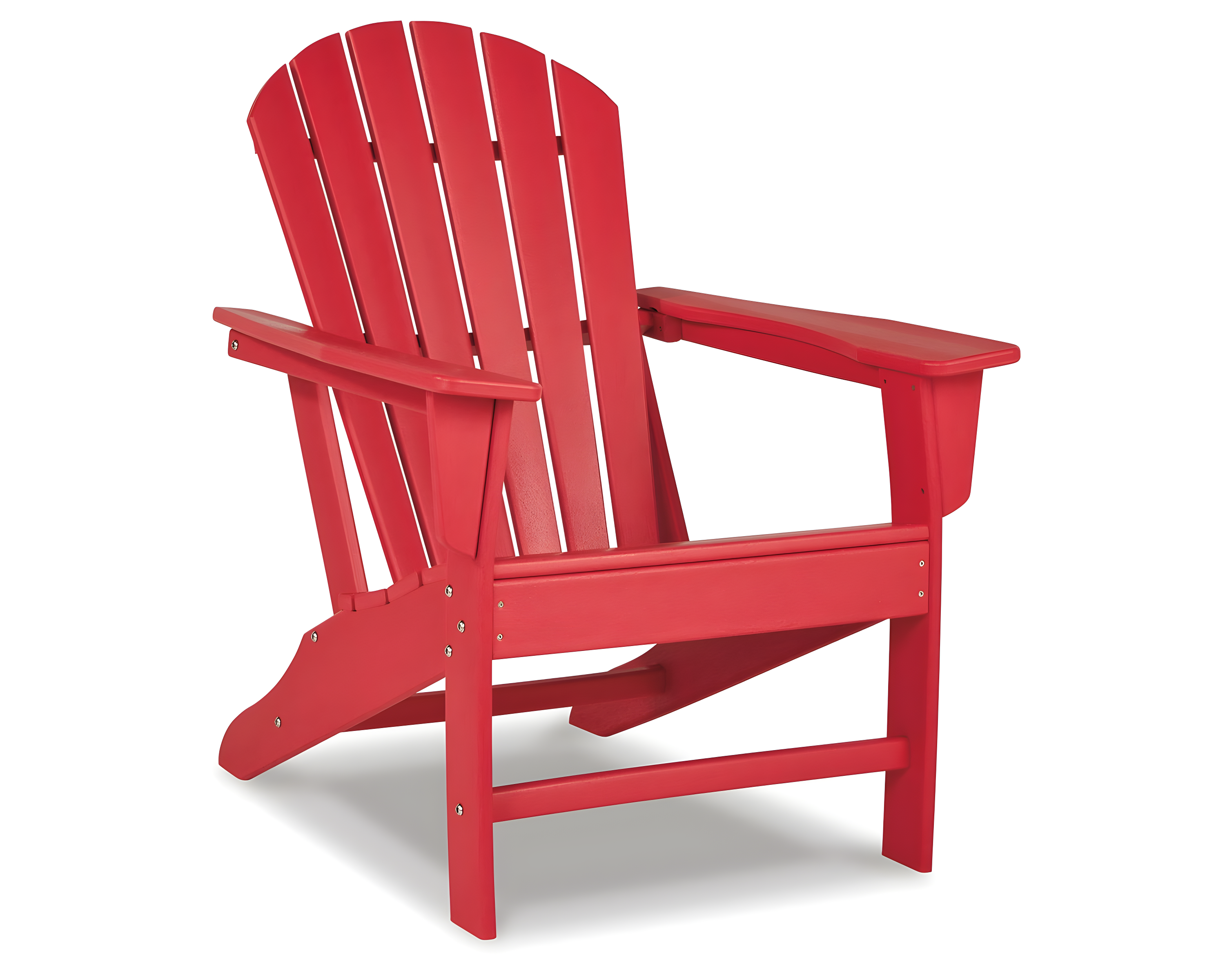 Red High-Density Polyethylene Coastal Adirondack Chair