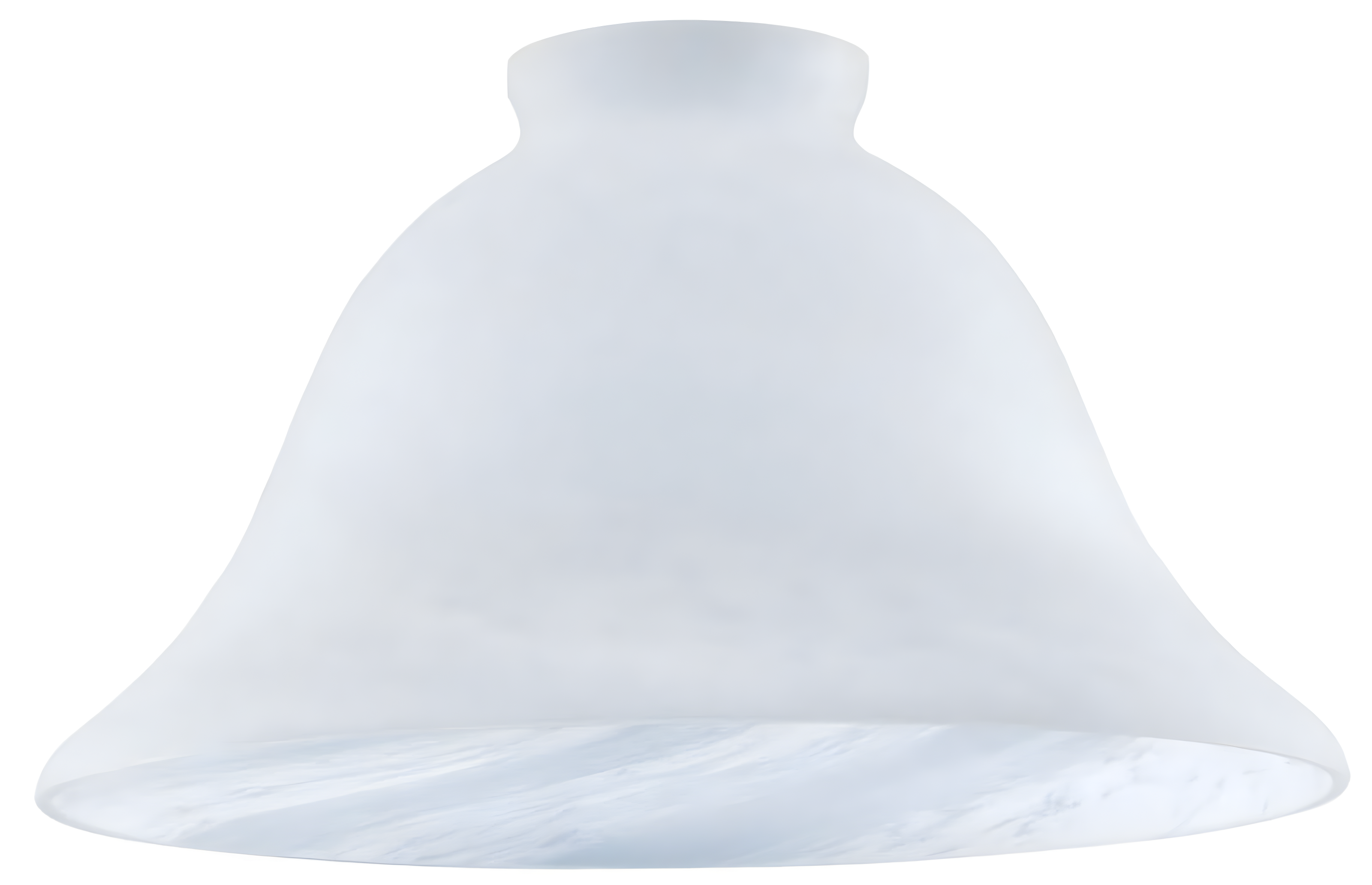 Honey Swirl Frosted Glass Bell Pendant Shade