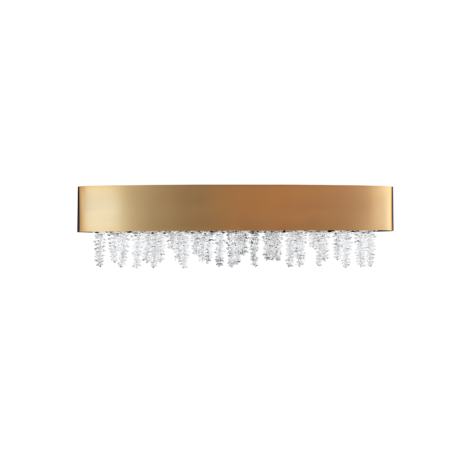 Soleil Aged Brass Optic Crystal Dimmable LED Bath Bar