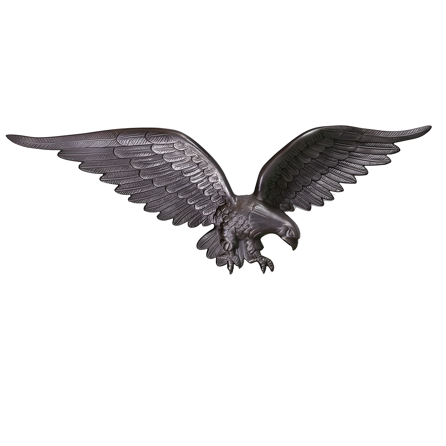 24-Inch Swedish Iron Wall Mounted Eagle Décor