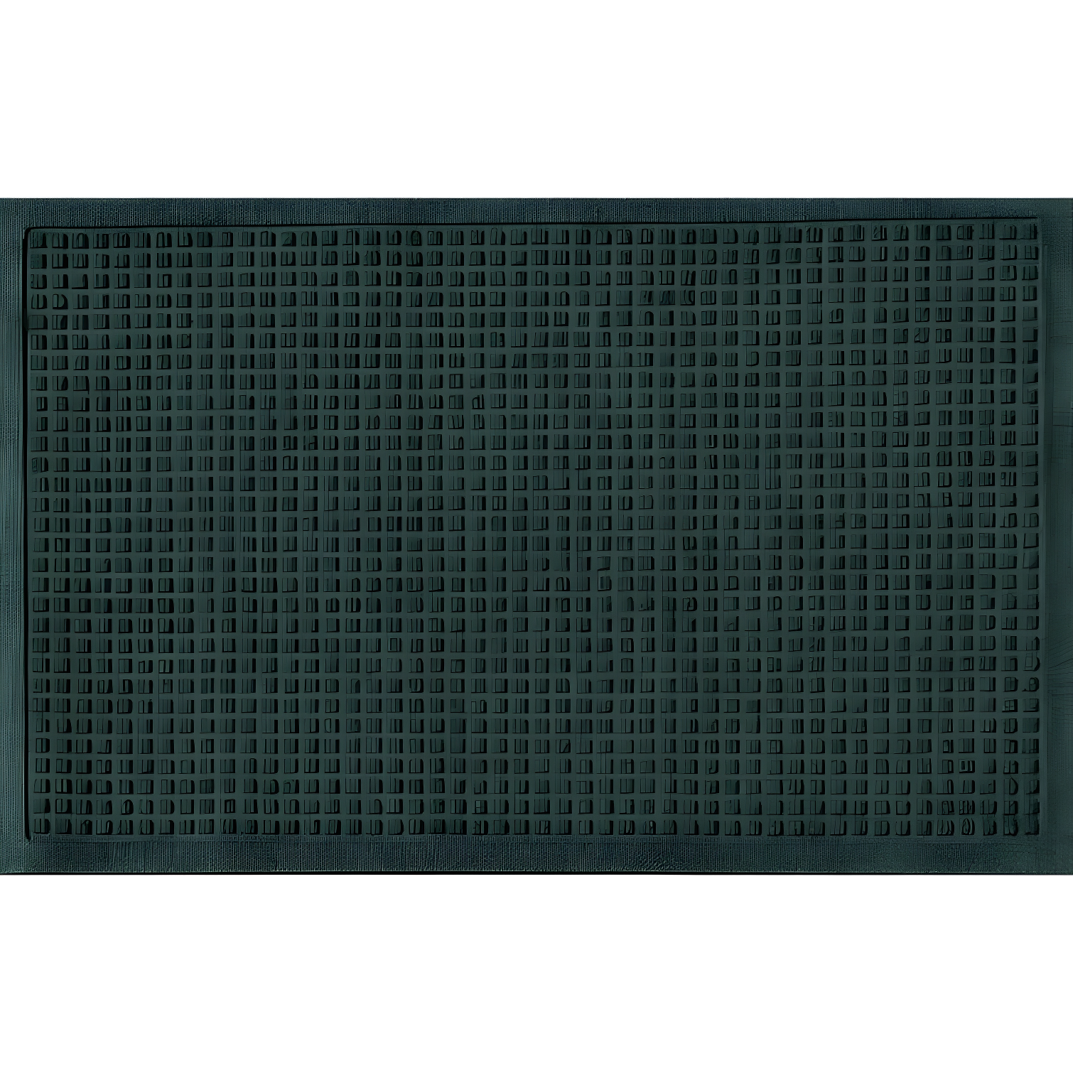 Eco-Friendly Waterhog Cubes Outdoor Doormat in Evergreen