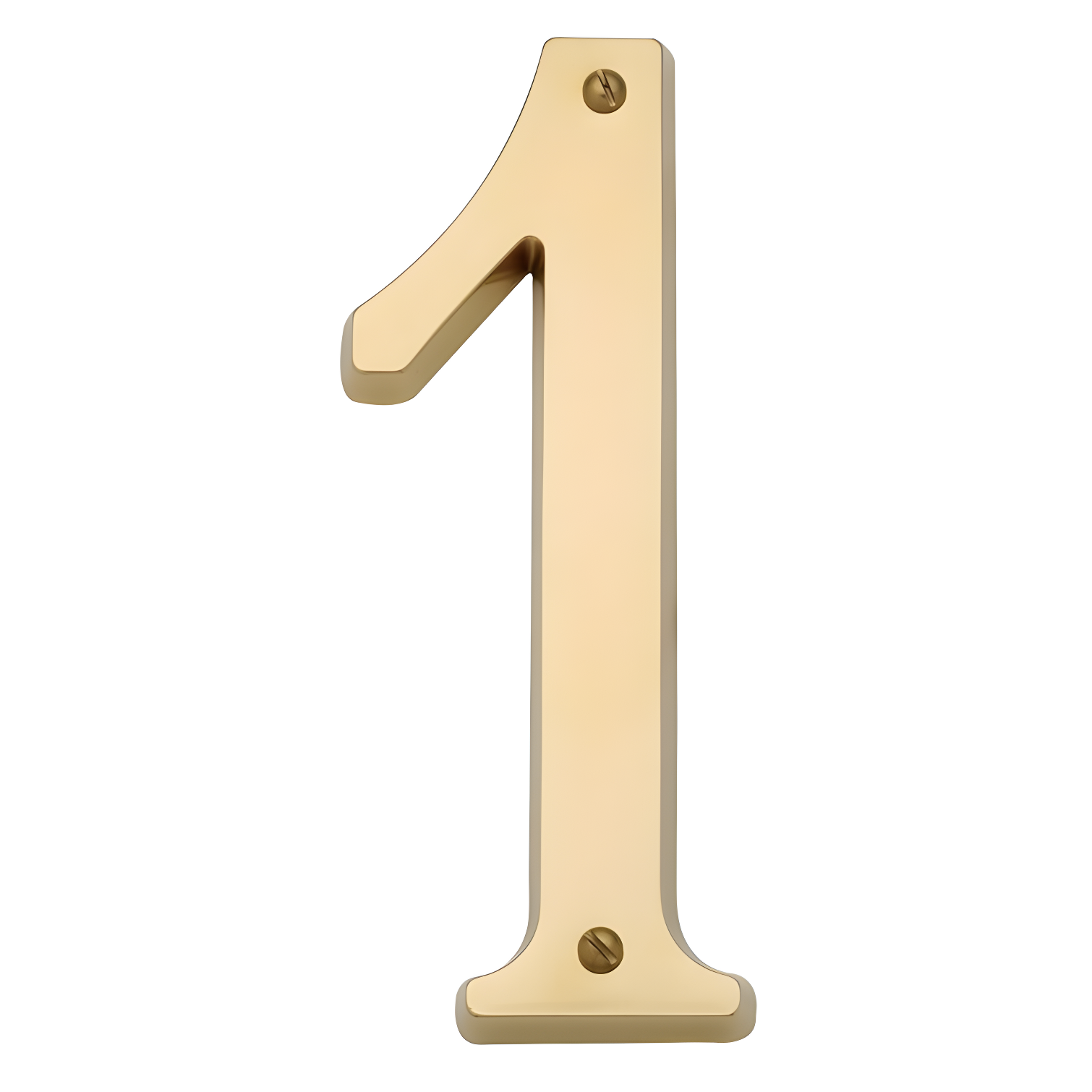4.75" Polished Brass House Number One