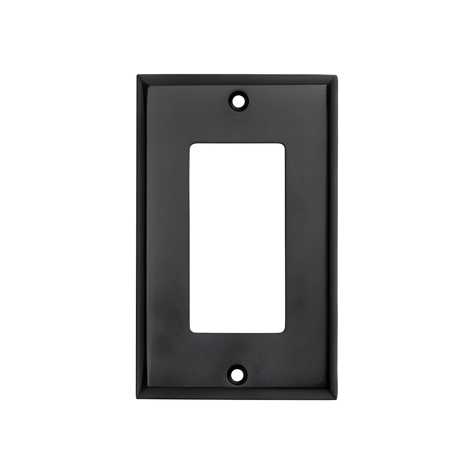 Black Powder Coated Single Rocker Wall Plate