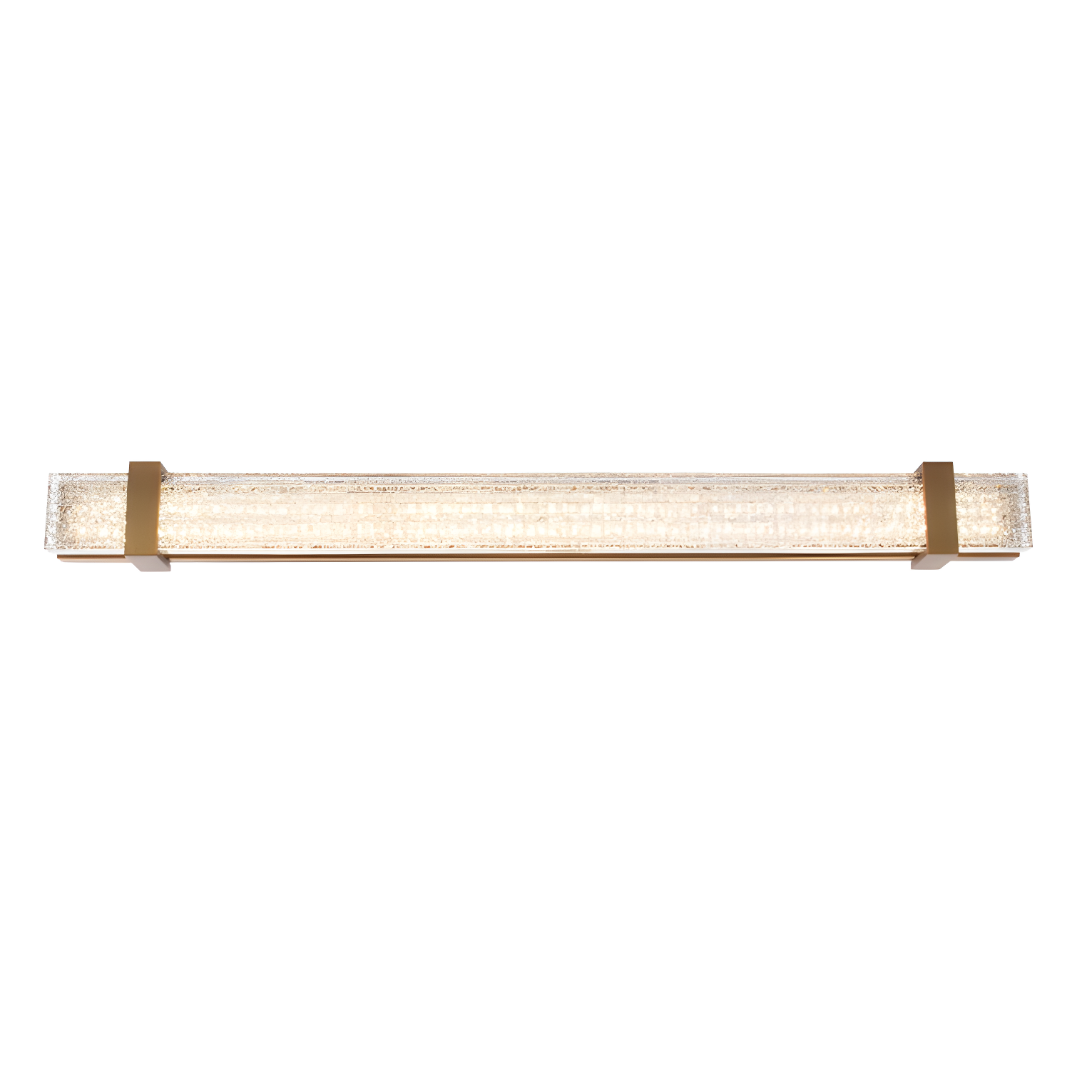 Verandah Aged Brass LED Vanity Wall Light, Dimmable 37"