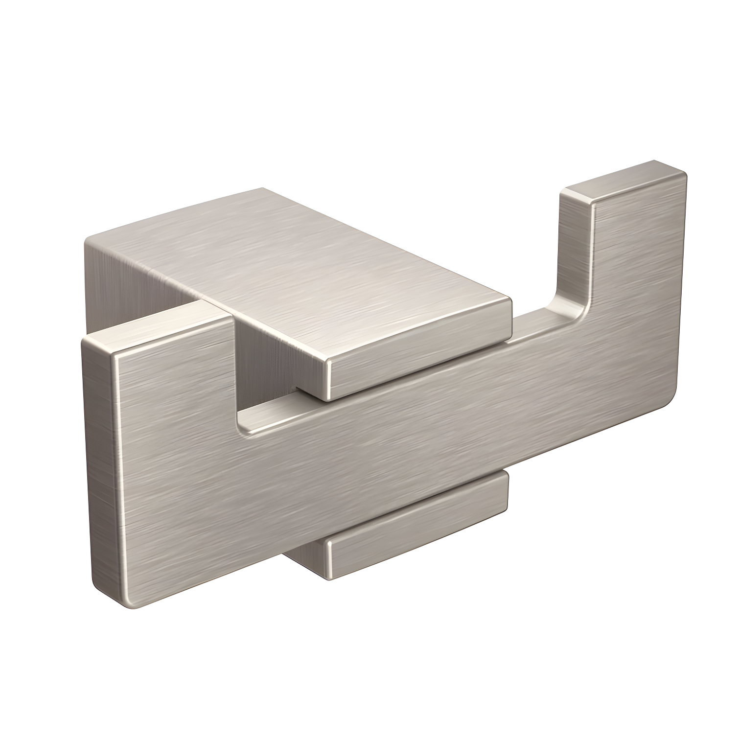 Kyvos Brushed Nickel Modern Double Robe Hook