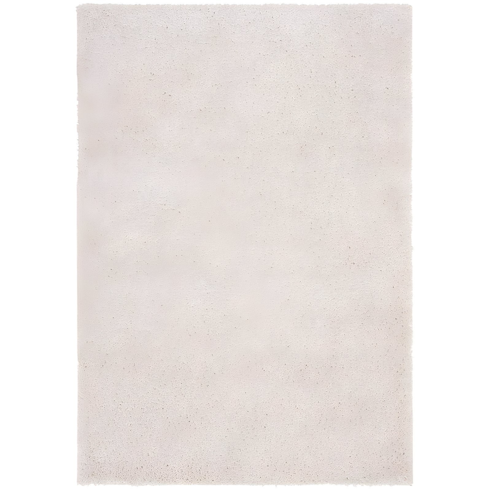 Beige Rectangular 4' x 6' Shag Synthetic Area Rug