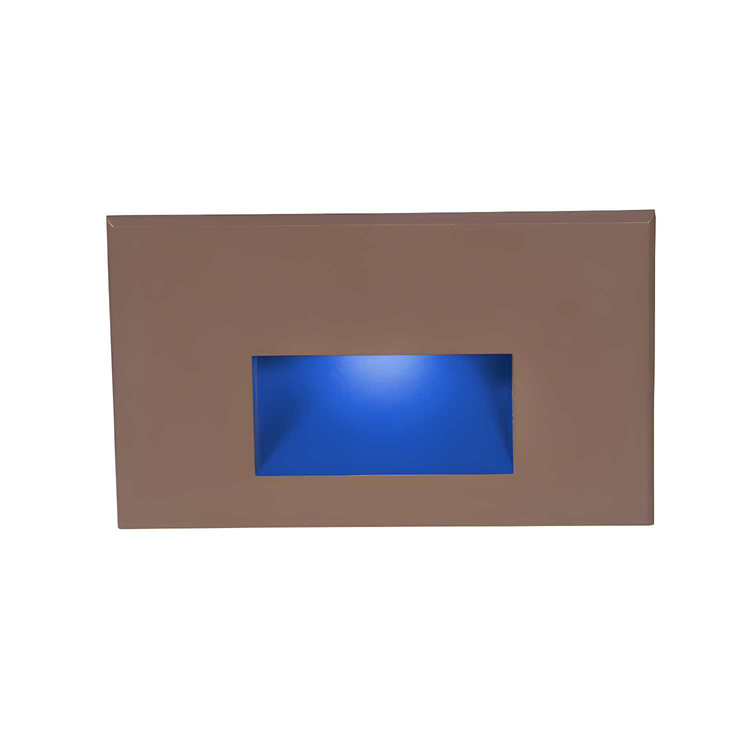 Dimmable Rectangular Scoop LED Step Light in Bronze Metal