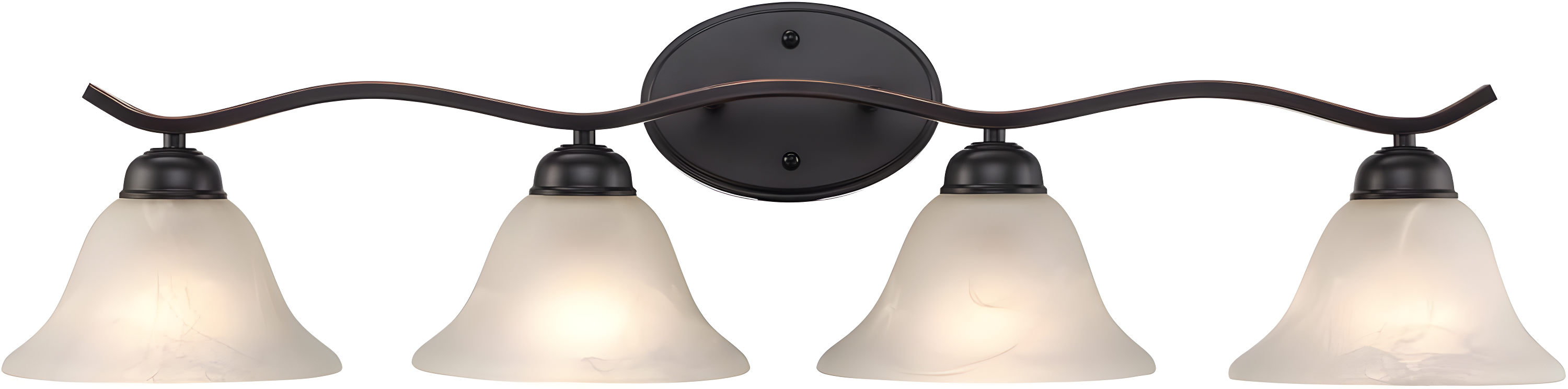 Oil Rubbed Bronze Bell Shade Vanity Light