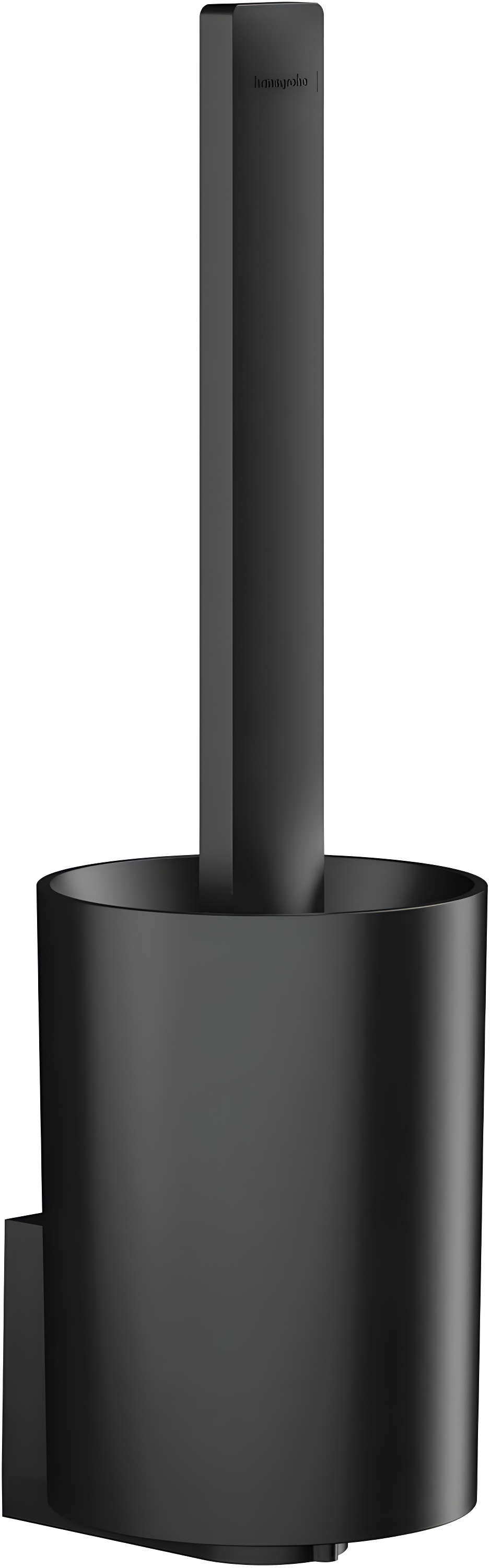 Matte Black Wall-Mounted Modern Toilet Brush Holder