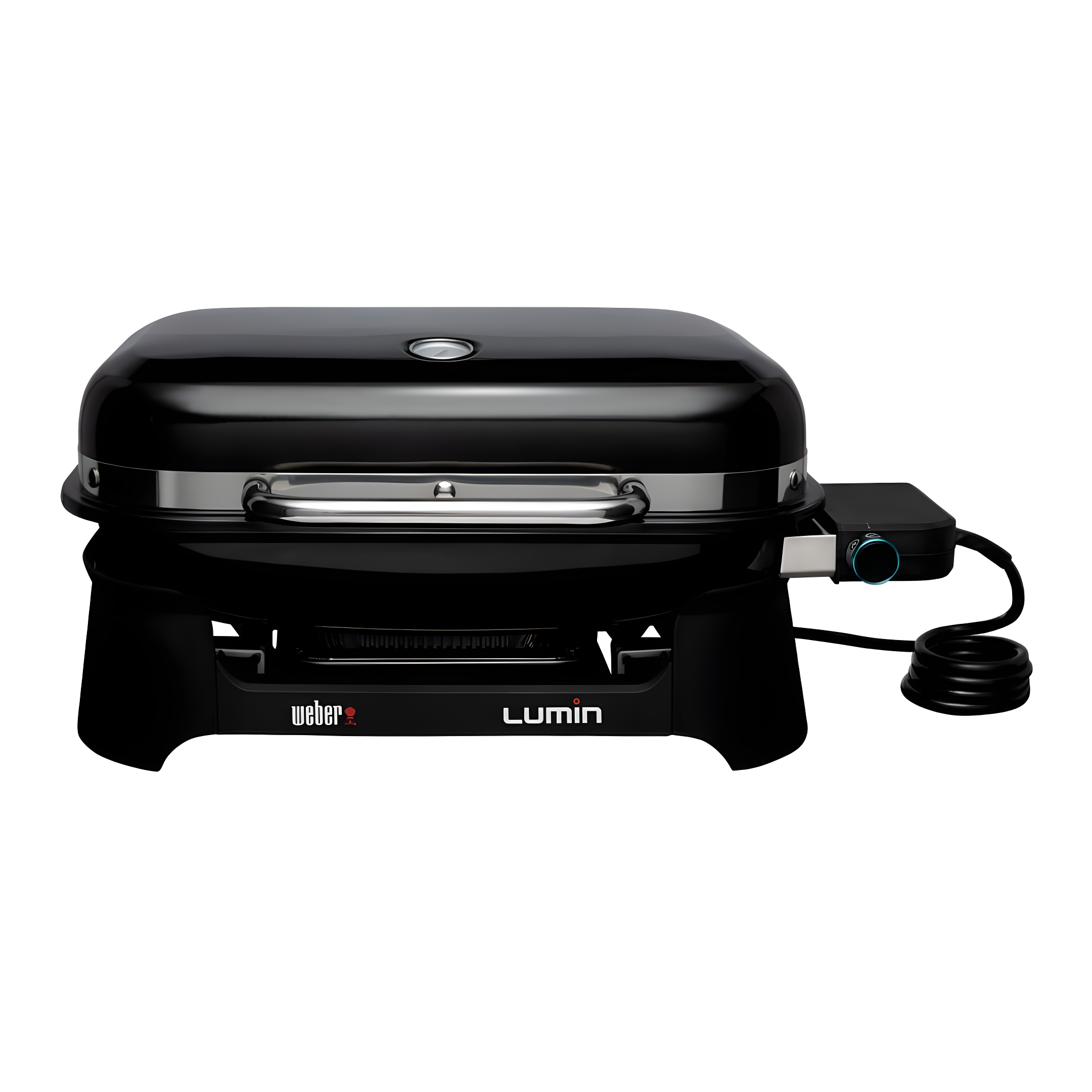 Weber Lumin Black Portable Electric Grill with Smoker