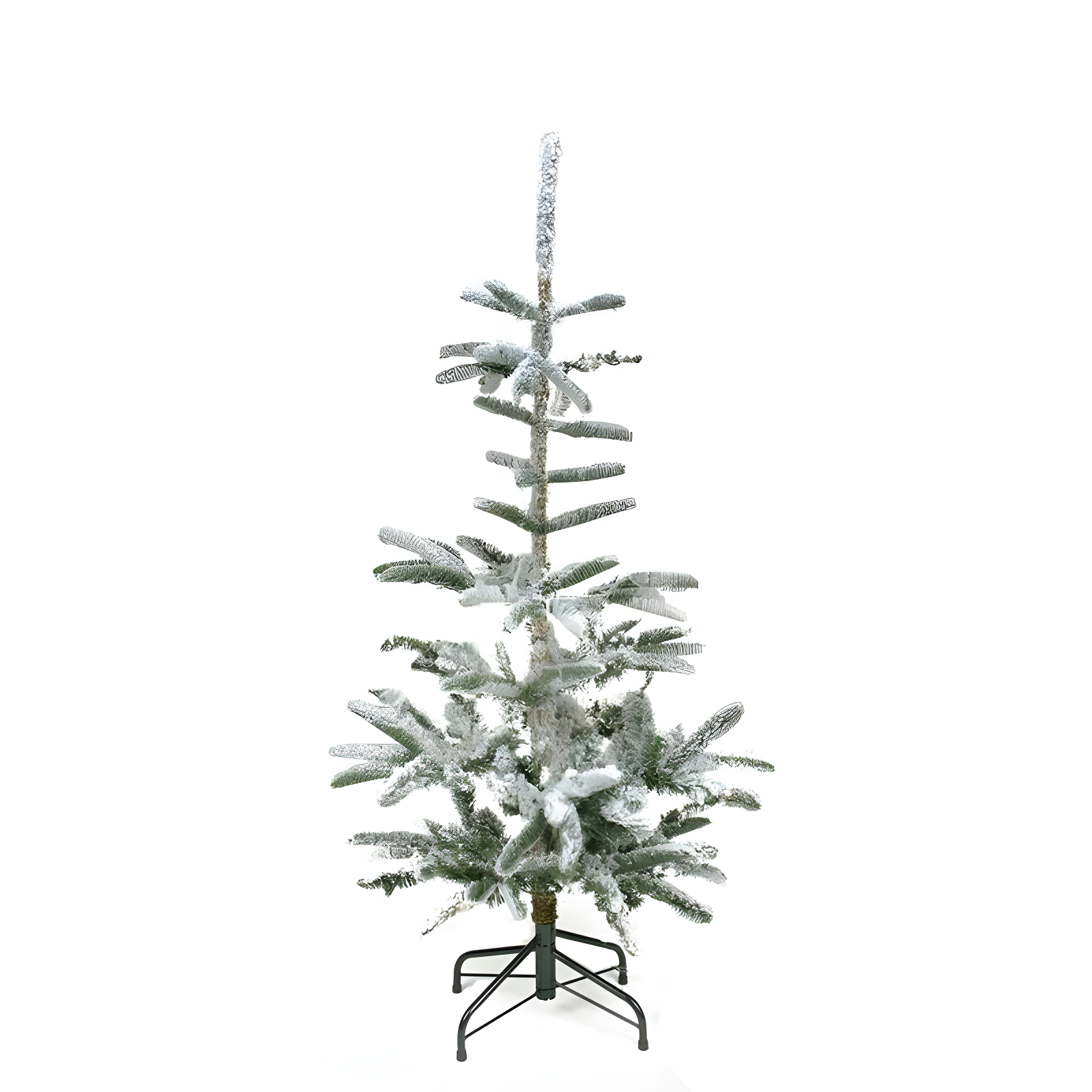 Slim Flocked 4.5' Nordmann Fir Artificial Christmas Tree