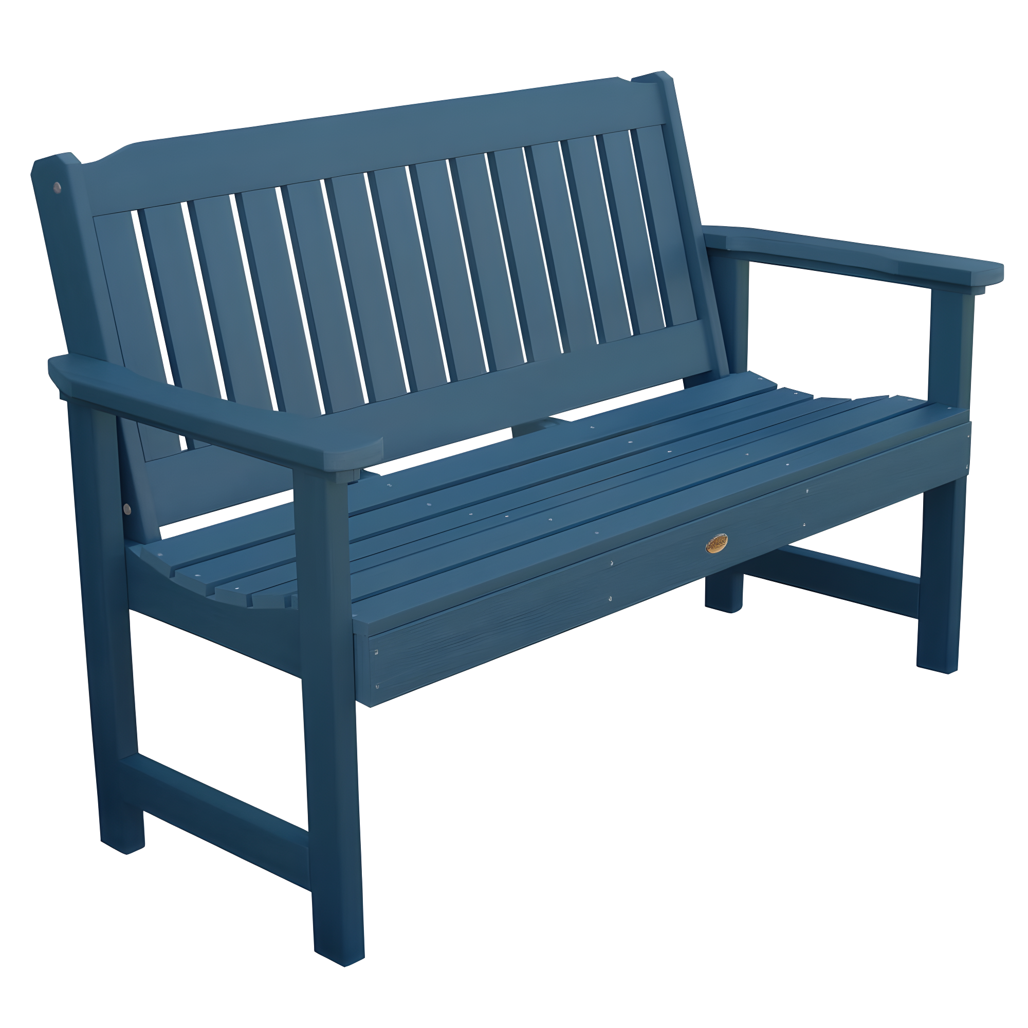 Nantucket Blue 5ft Weatherproof Garden Bench with Contoured Seat