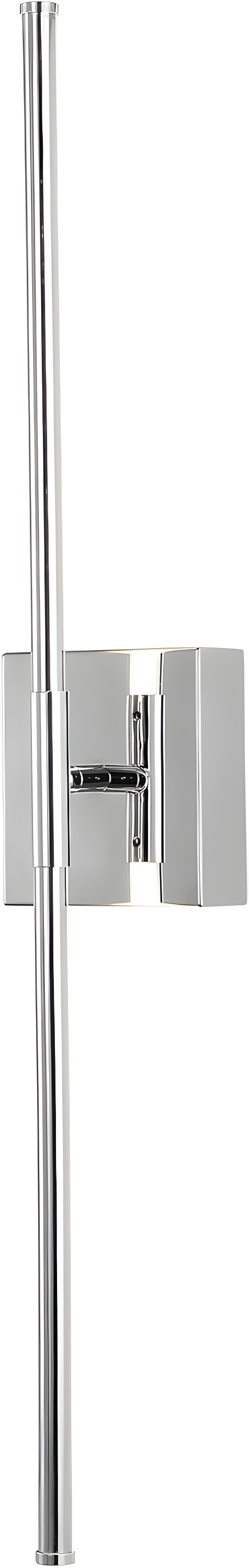 Makena 28" Polished Chrome Minimalistic LED Wall Sconce