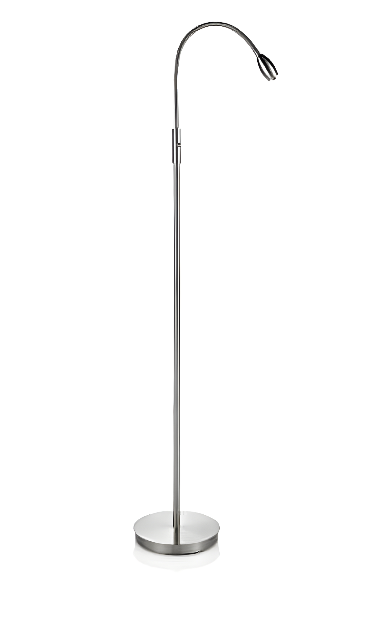 Contemporary Arc Adjustable Nickel LED Floor Lamp