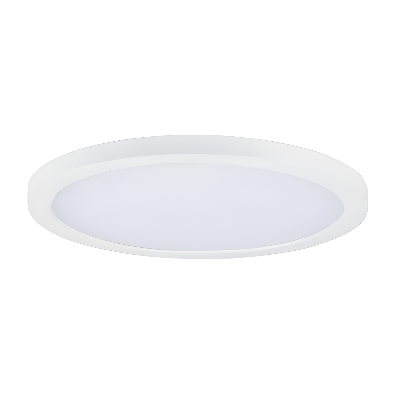 White Aluminum LED Flush Mount Ceiling Light