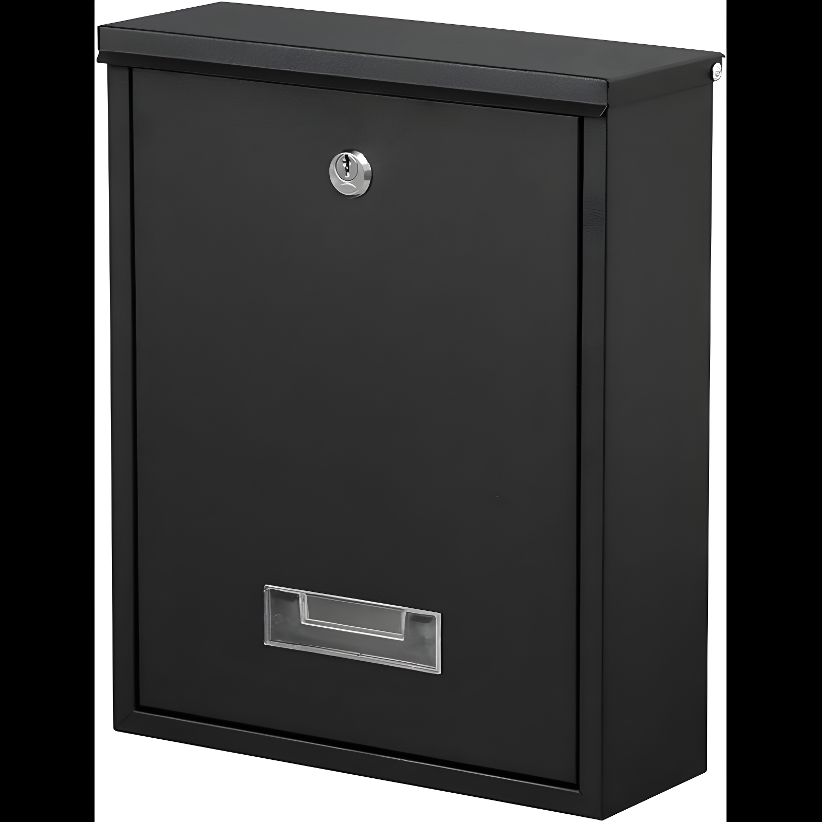 Black Steel Lockable Wall Mounted Mailbox