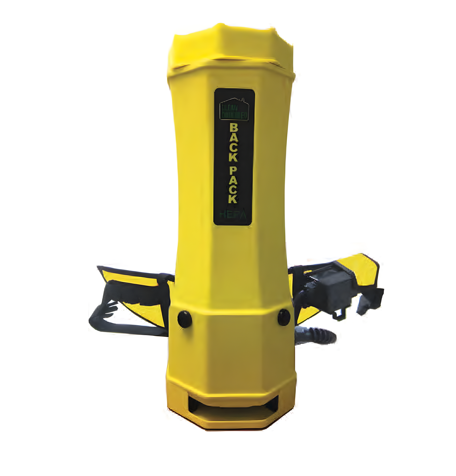 Yellow Commercial HEPA Backpack Vacuum with Cloth Filter