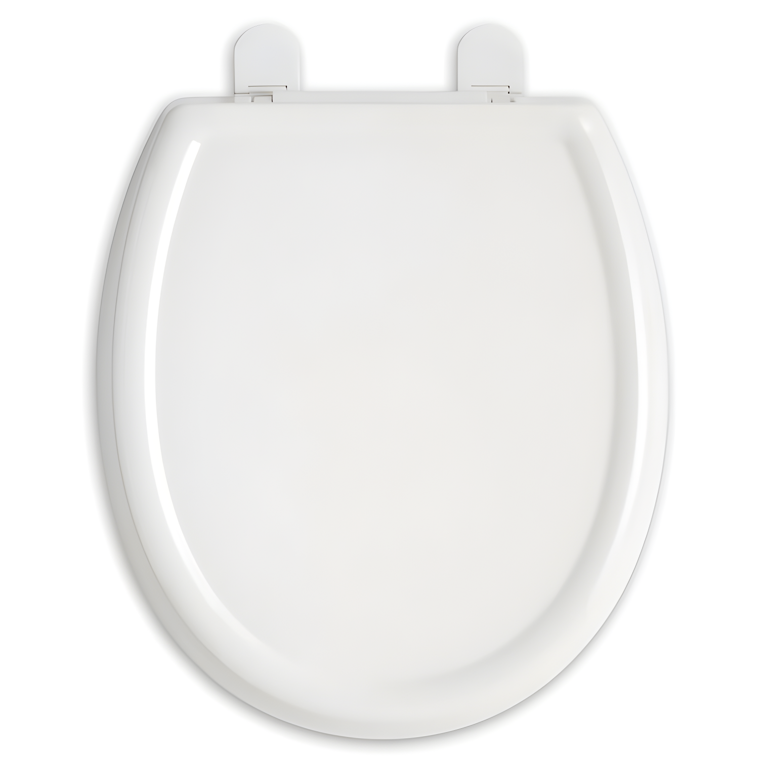 White Slow-Close Elongated Toilet Seat with Telescoping Lid