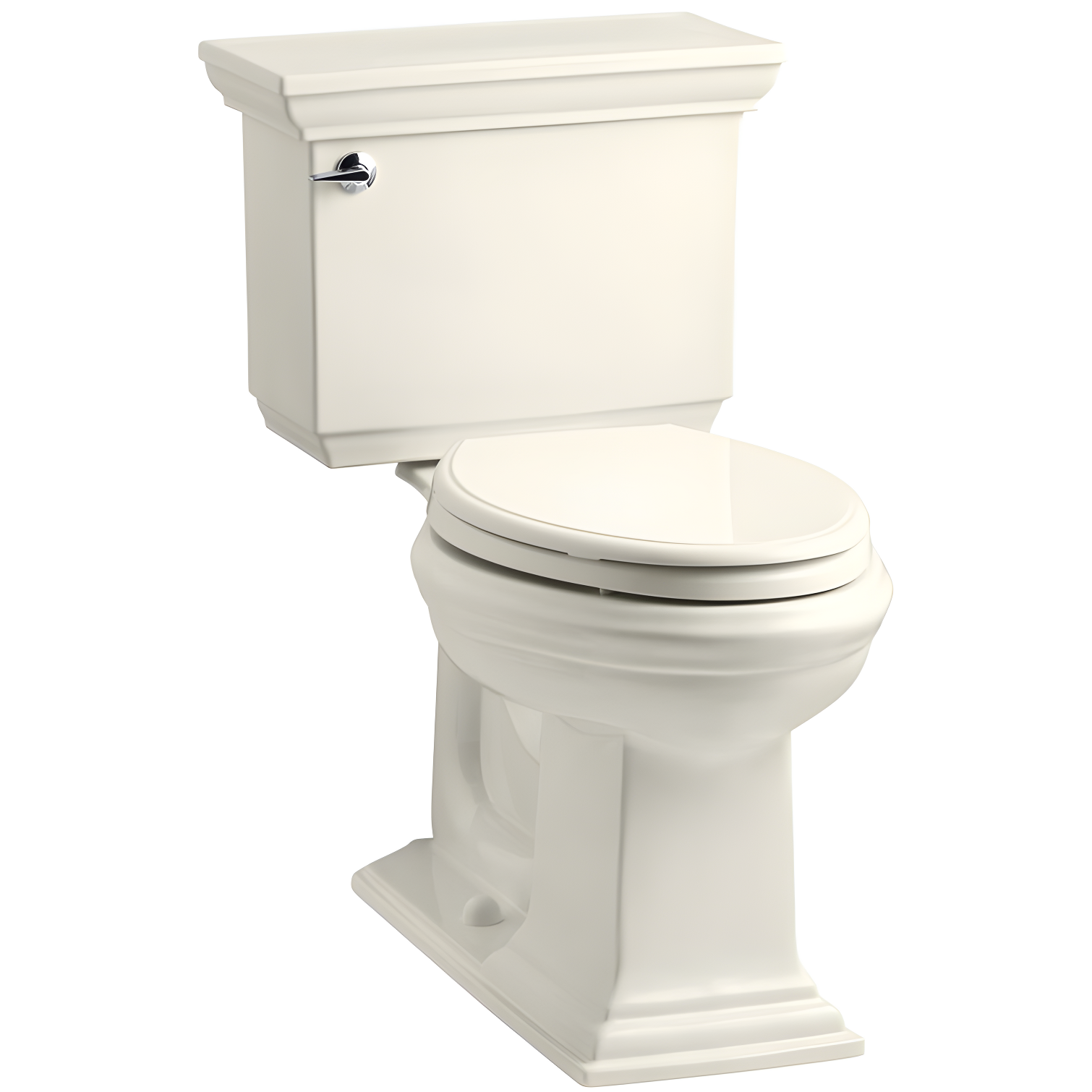 Memoirs Stately Comfort Height Elongated High-Efficiency Toilet in Biscuit