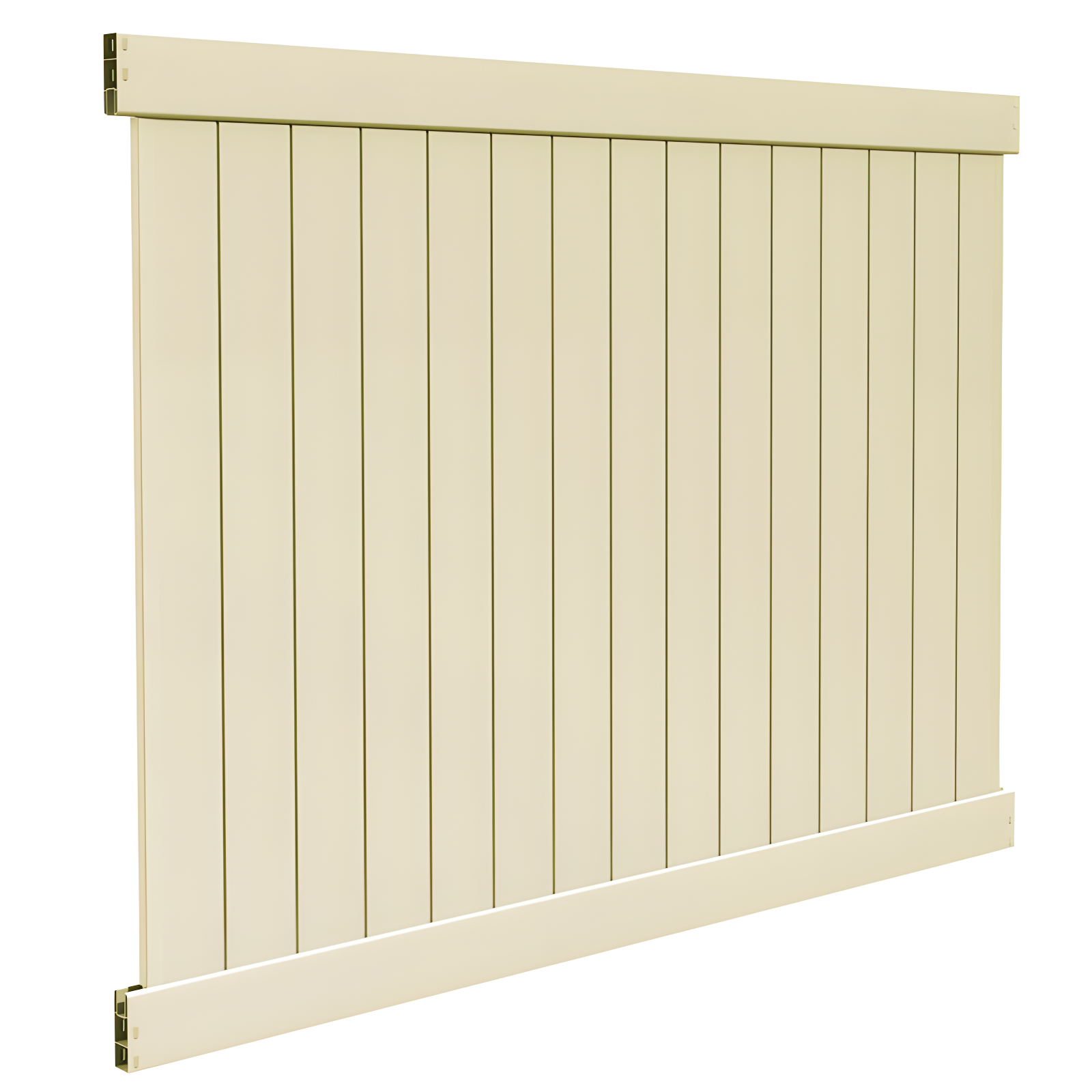 Bryce 6 ft. Sand Vinyl Privacy Fence Panel