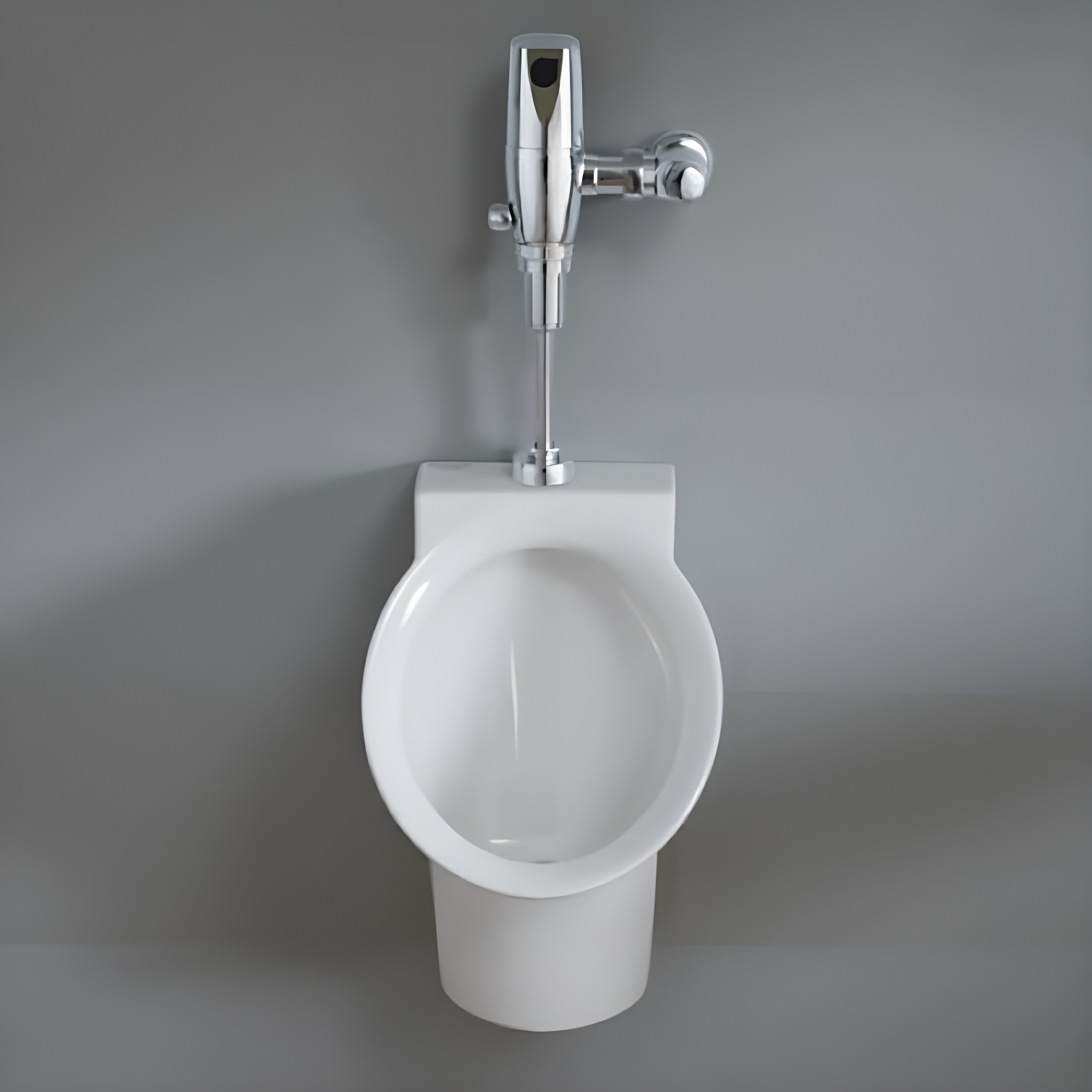 Decorum White Vitreous China High Efficiency Wall-Mounted Urinal