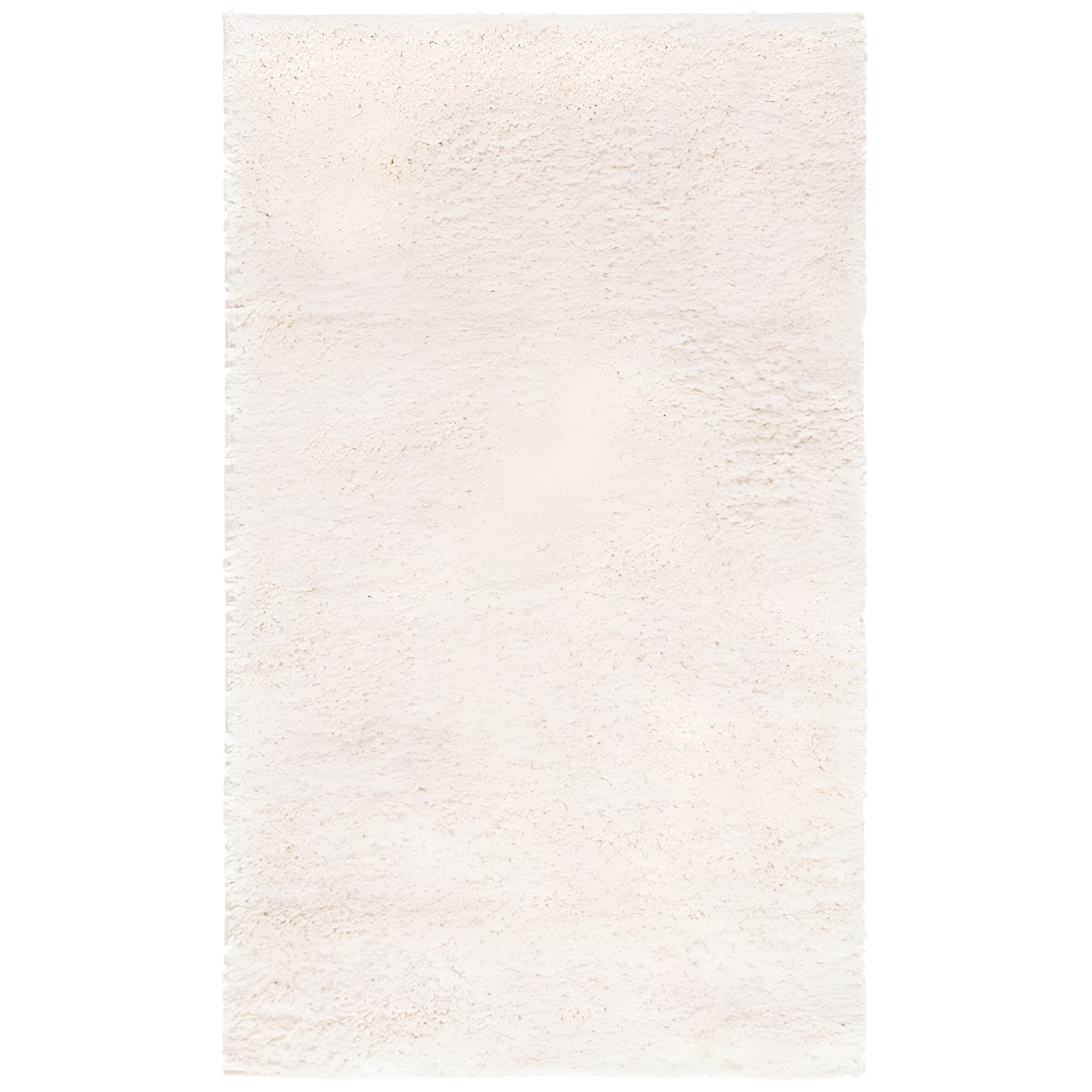 Ivory 3' x 5' Solid Shag Area Rug