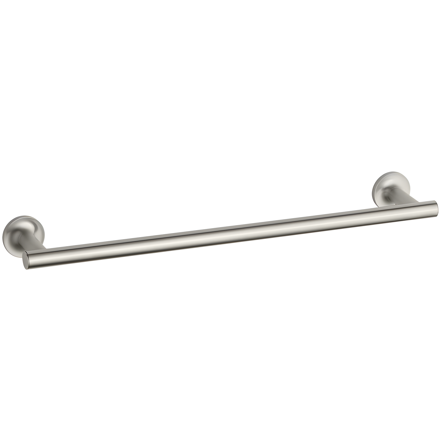 Purist 18" Vibrant Brushed Nickel Wall Mounted Towel Bar