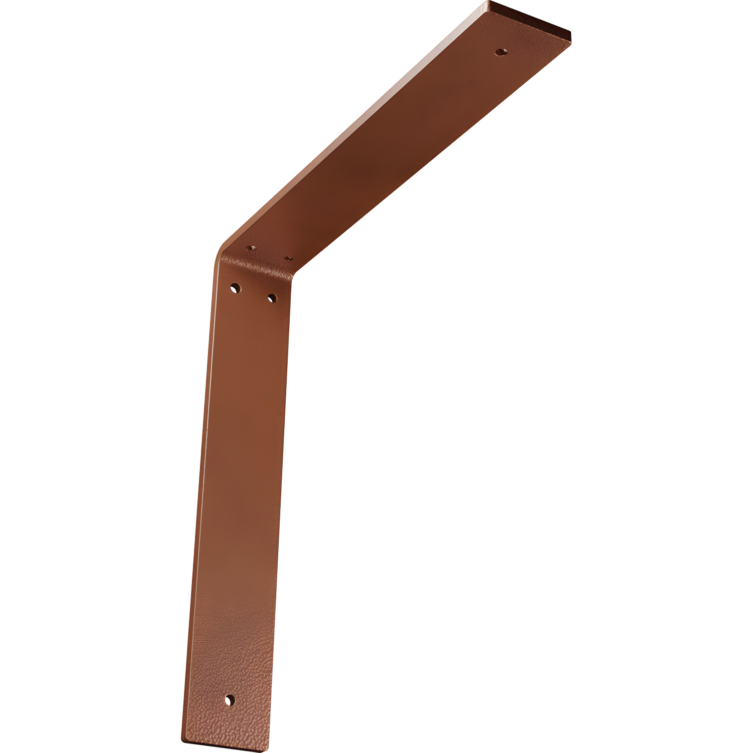 Hamilton Steel 2'' x 12'' Hammered Copper Shelf Bracket