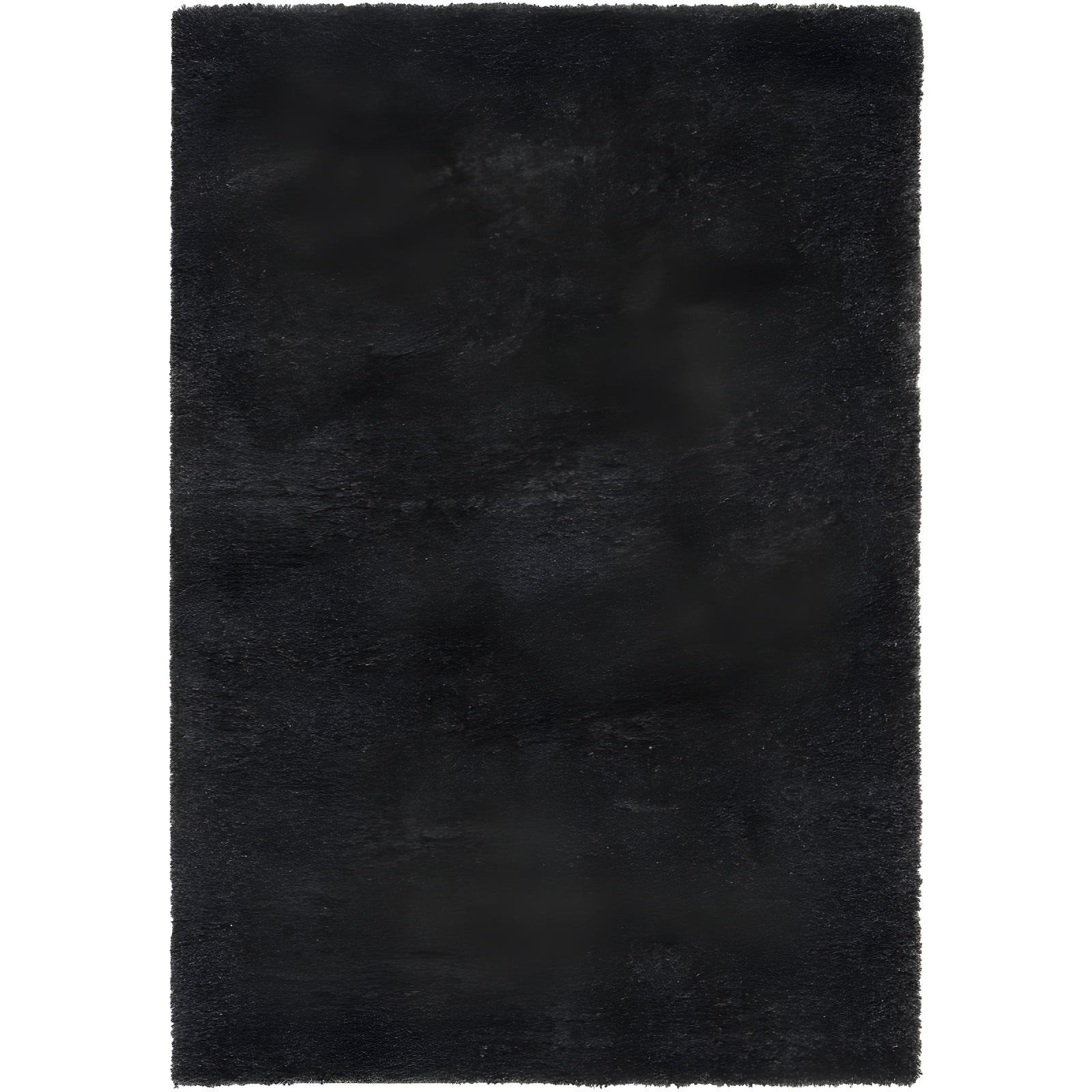 Charcoal Shag Rectangular Easy-Care Area Rug, 5'3" x 7'6"