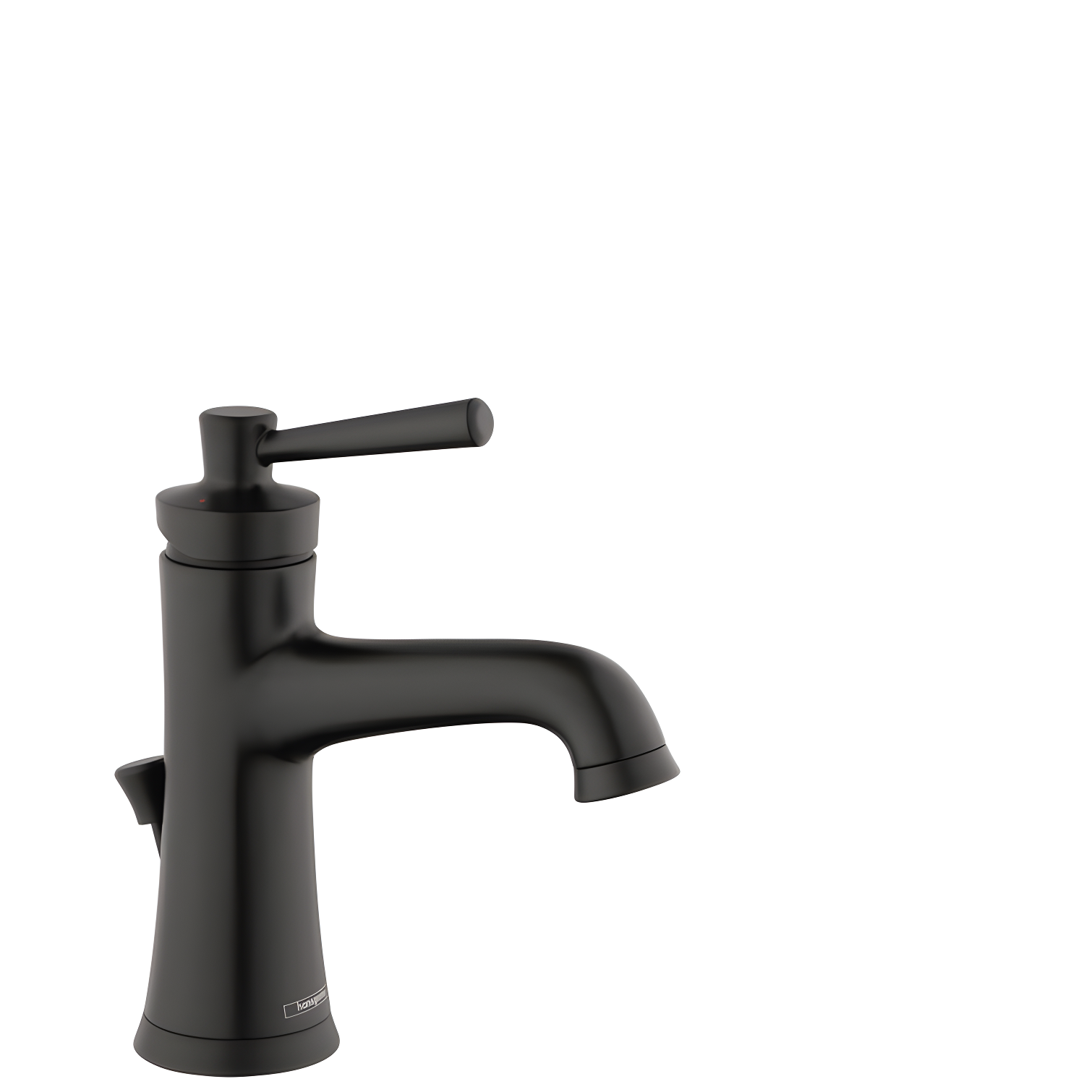 Matte Black Single Hole Bathroom Faucet with Drain Assembly