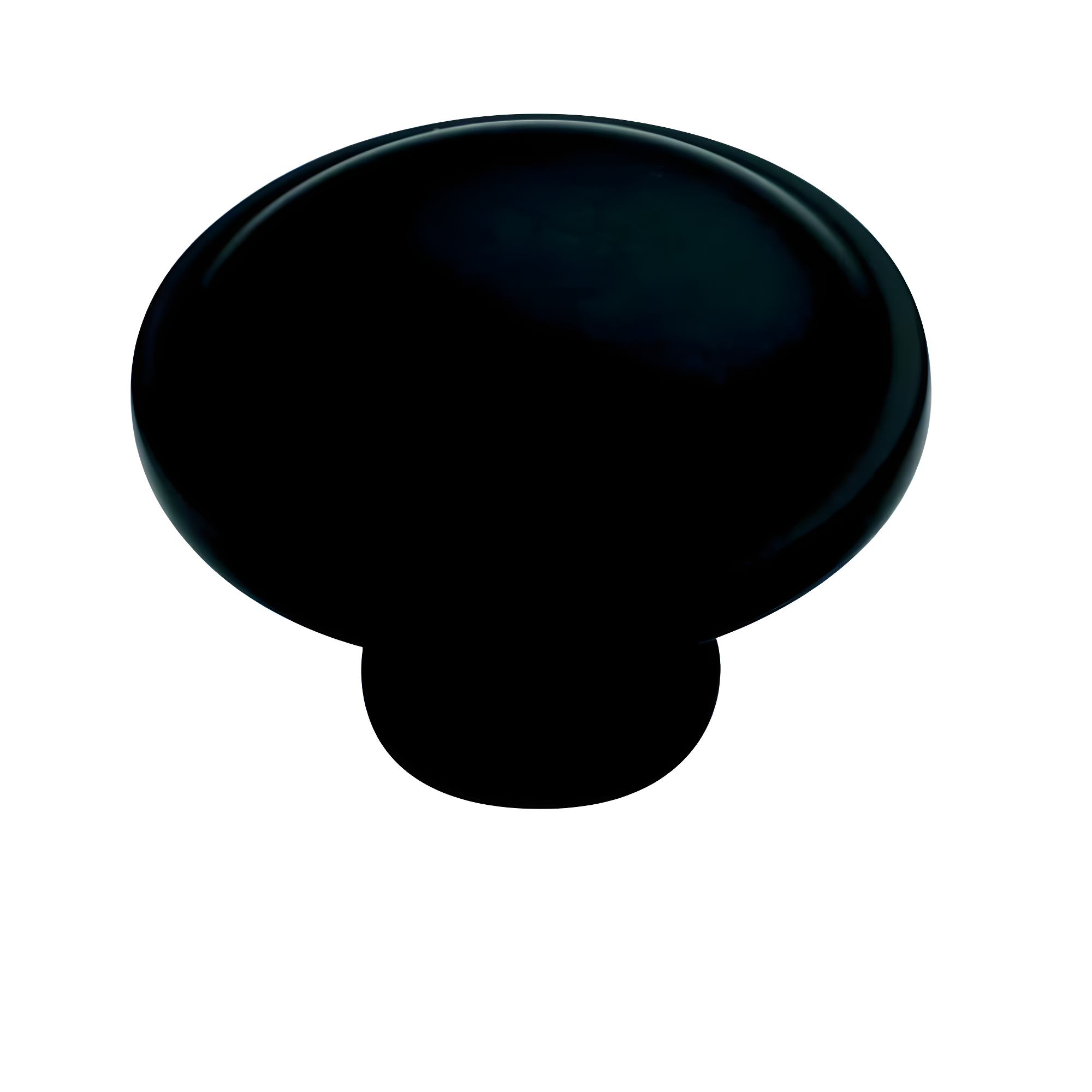 Matte Black Round Bronze Cabinet Knob with Mounting Hardware