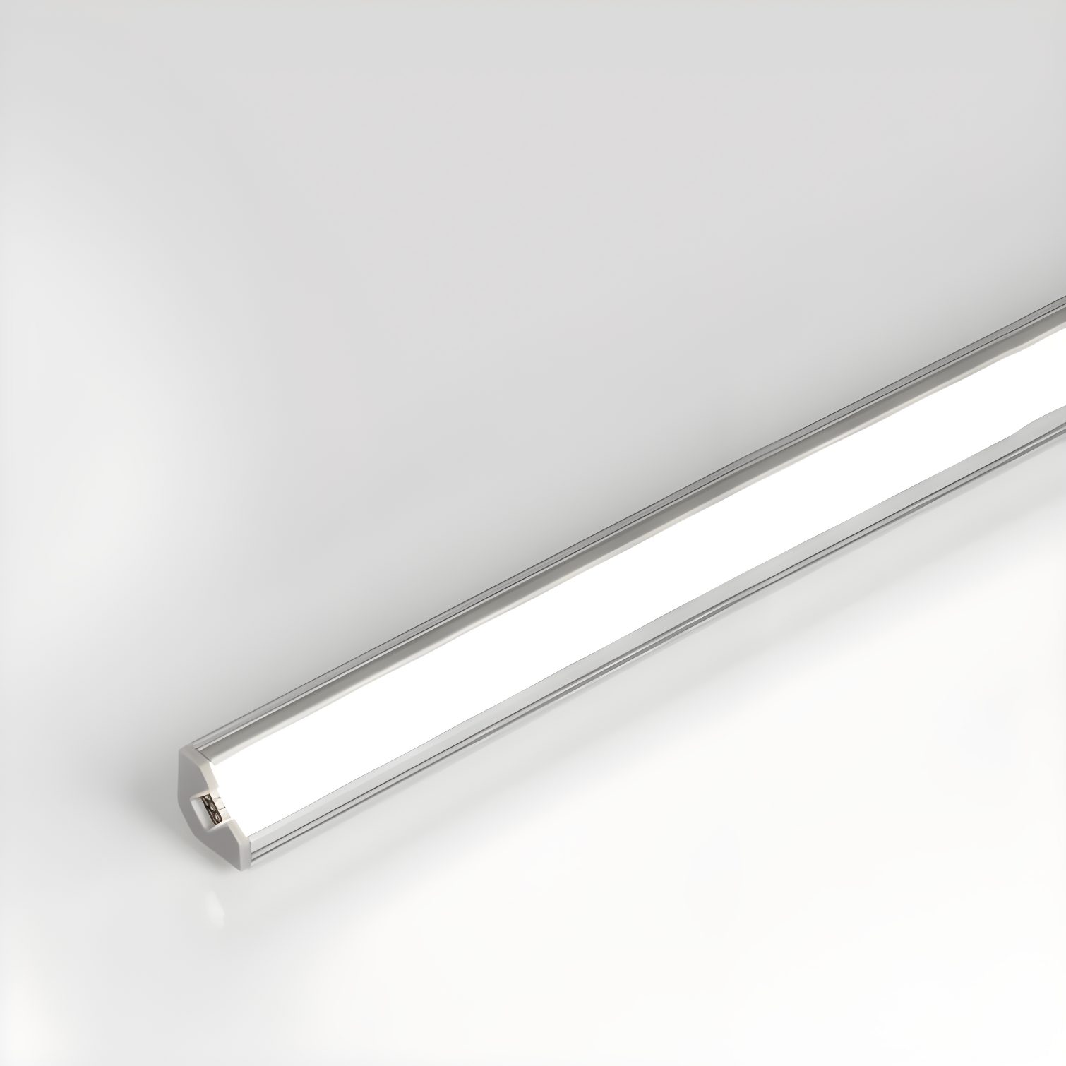 60-Inch Angled Aluminum LED Tape Light Channel